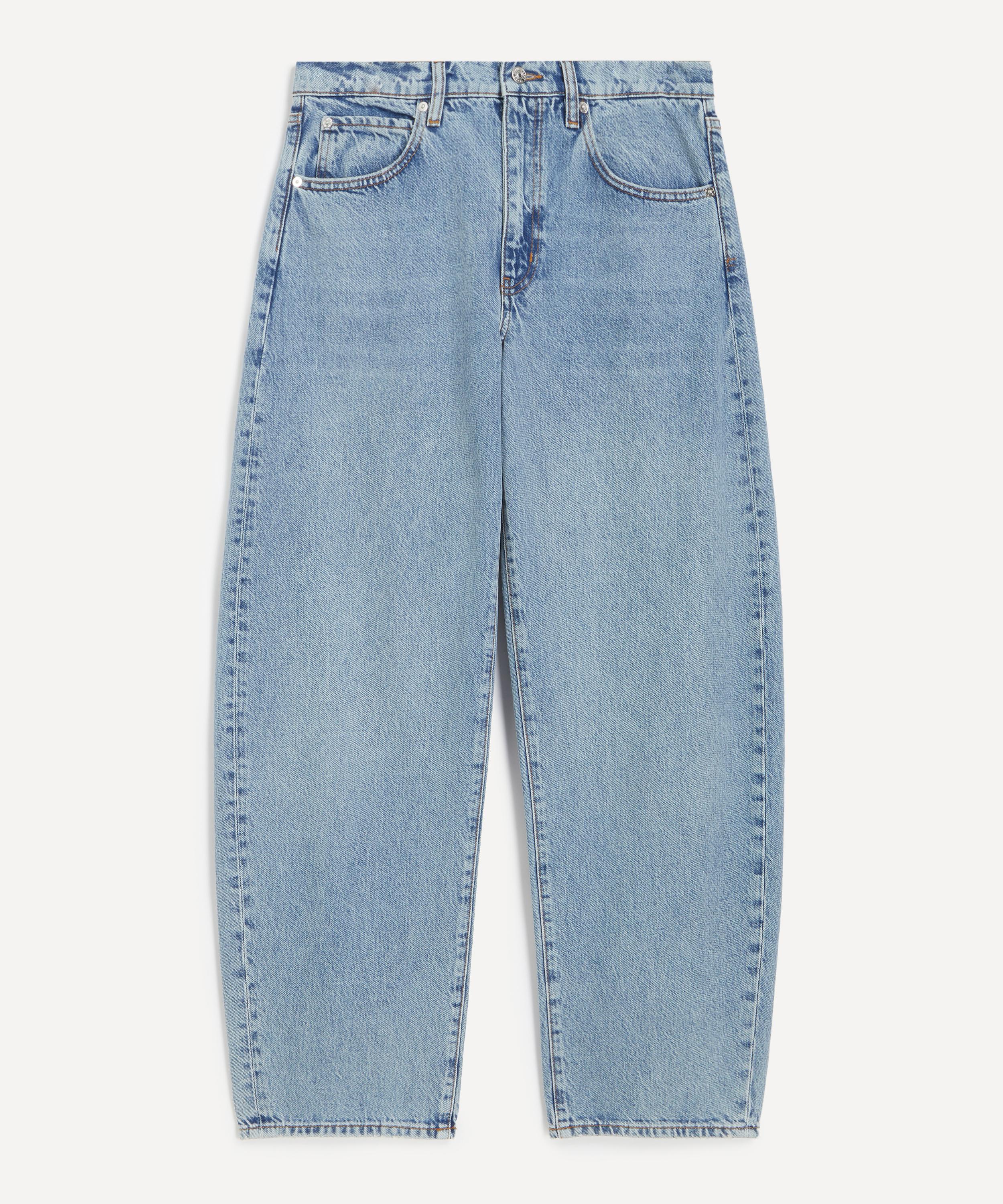 Frame - Low-Slung Barrel Jeans in Dollhouse image number 0