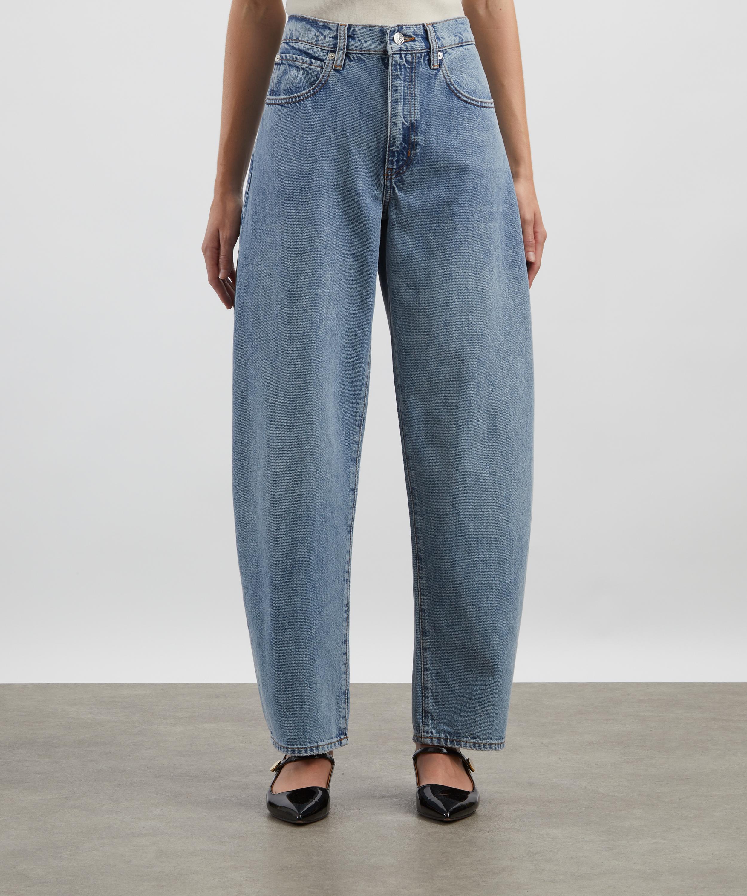 Frame - Low-Slung Barrel Jeans in Dollhouse image number 2