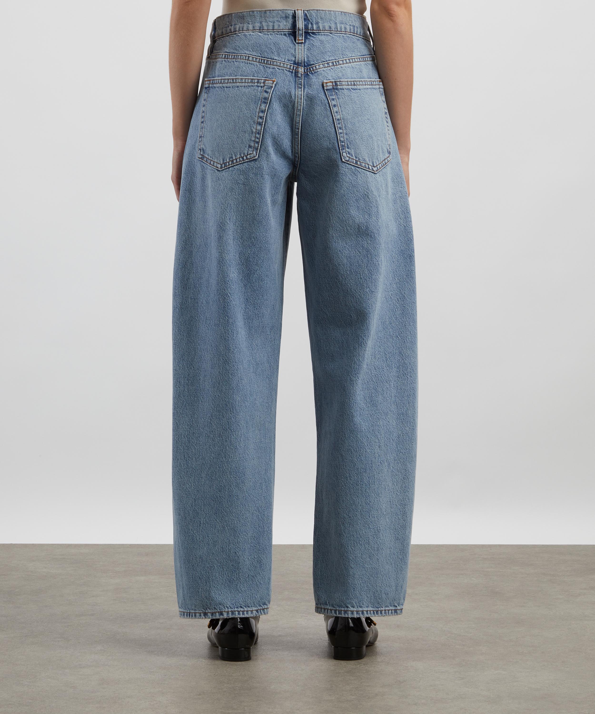 Frame - Low-Slung Barrel Jeans in Dollhouse image number 3