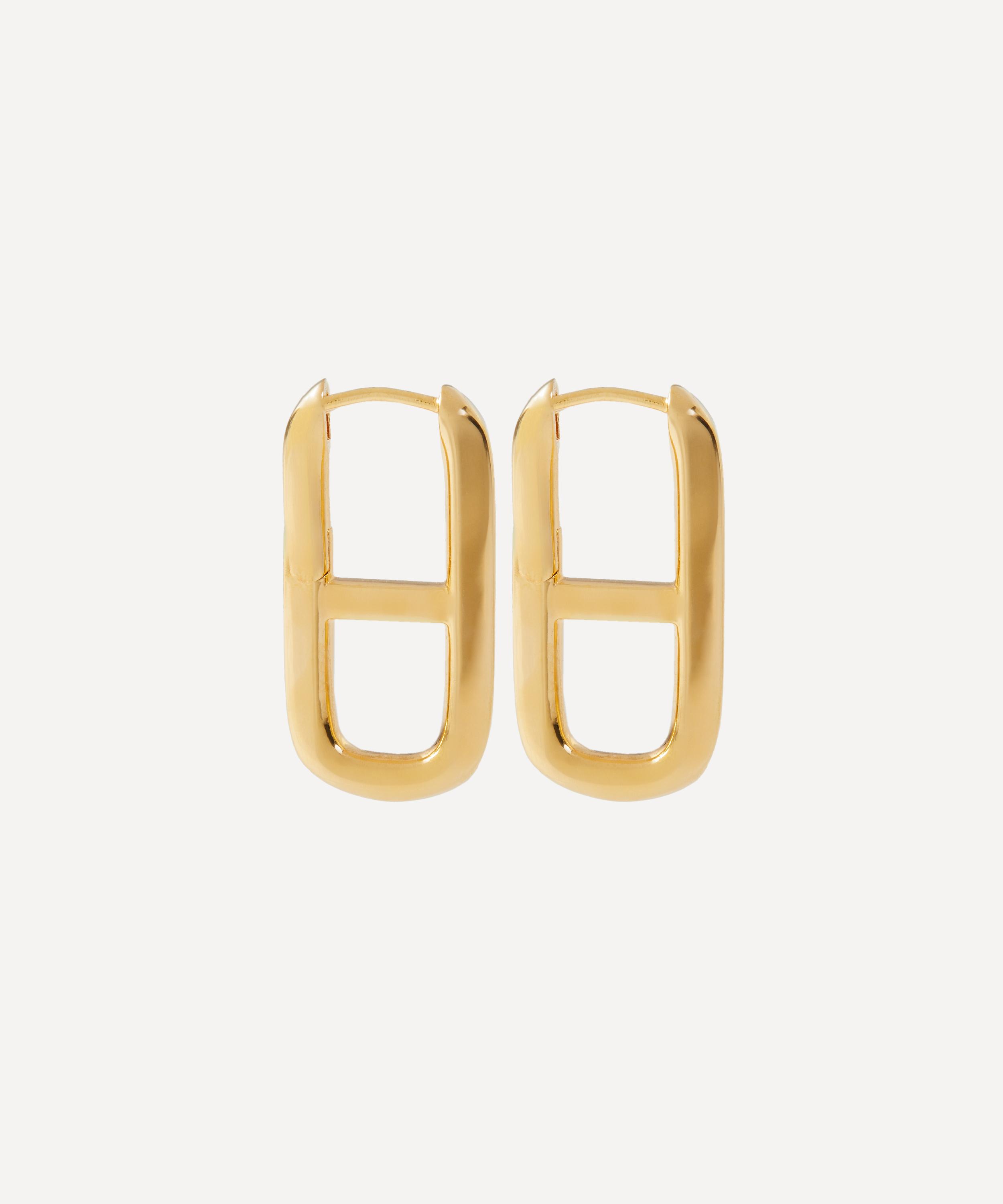 PDPAOLA - 18ct Gold-Plated Texas Hoop Earrings image number 1
