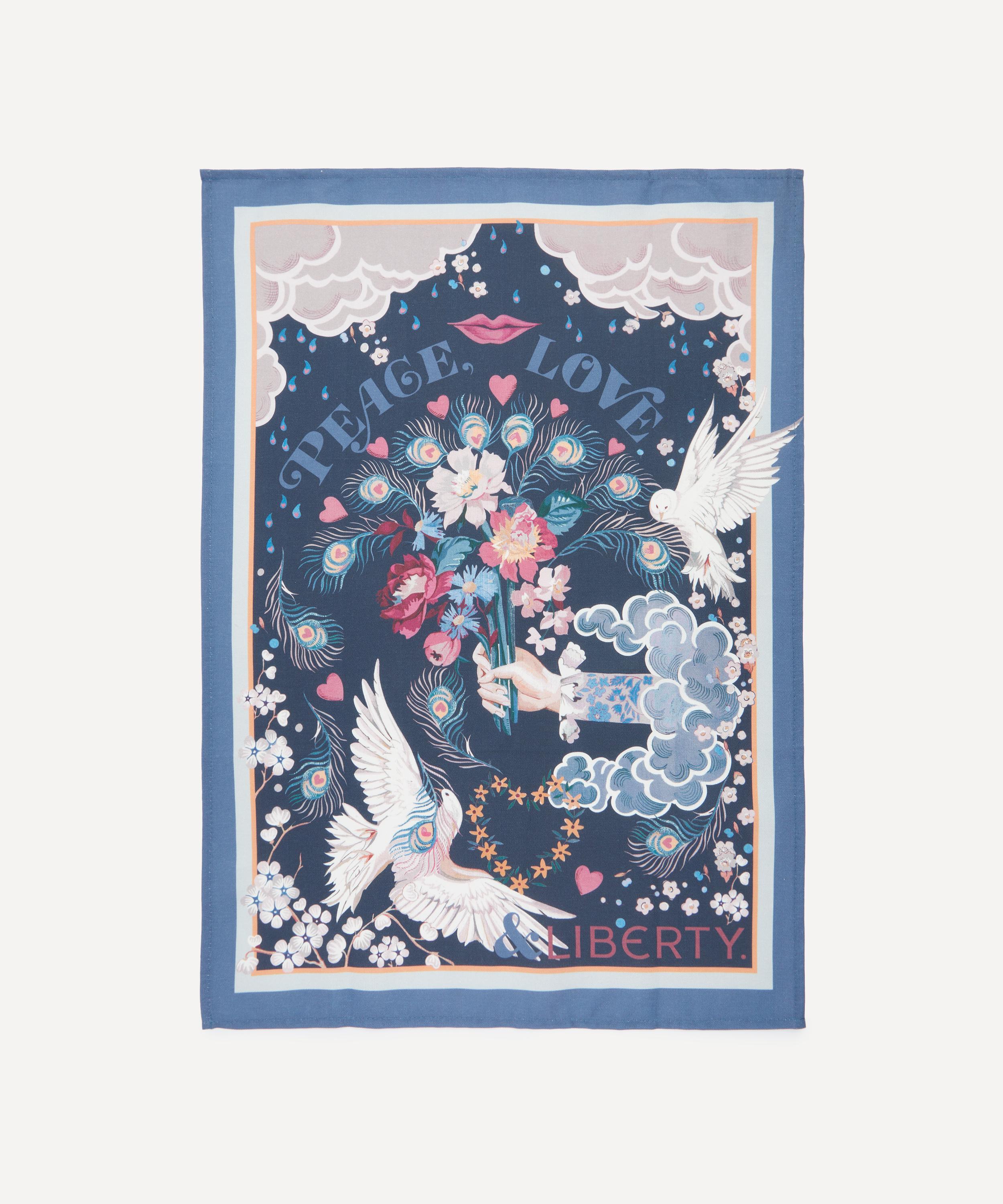 Liberty - Peace Love Liberty Tea Towel image number 1