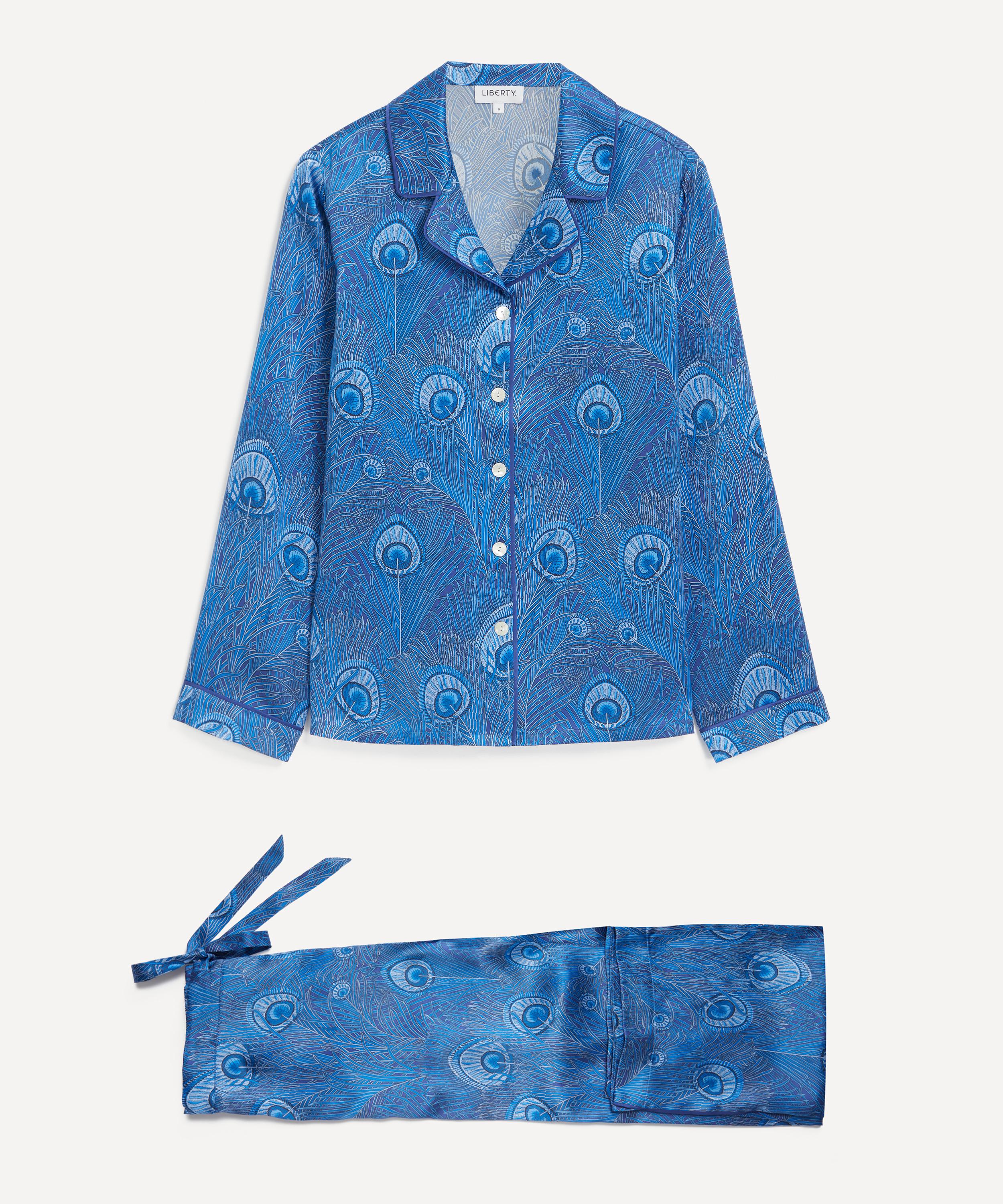 Liberty - Royal Hera Silk-Satin Pyjama Set image number 0