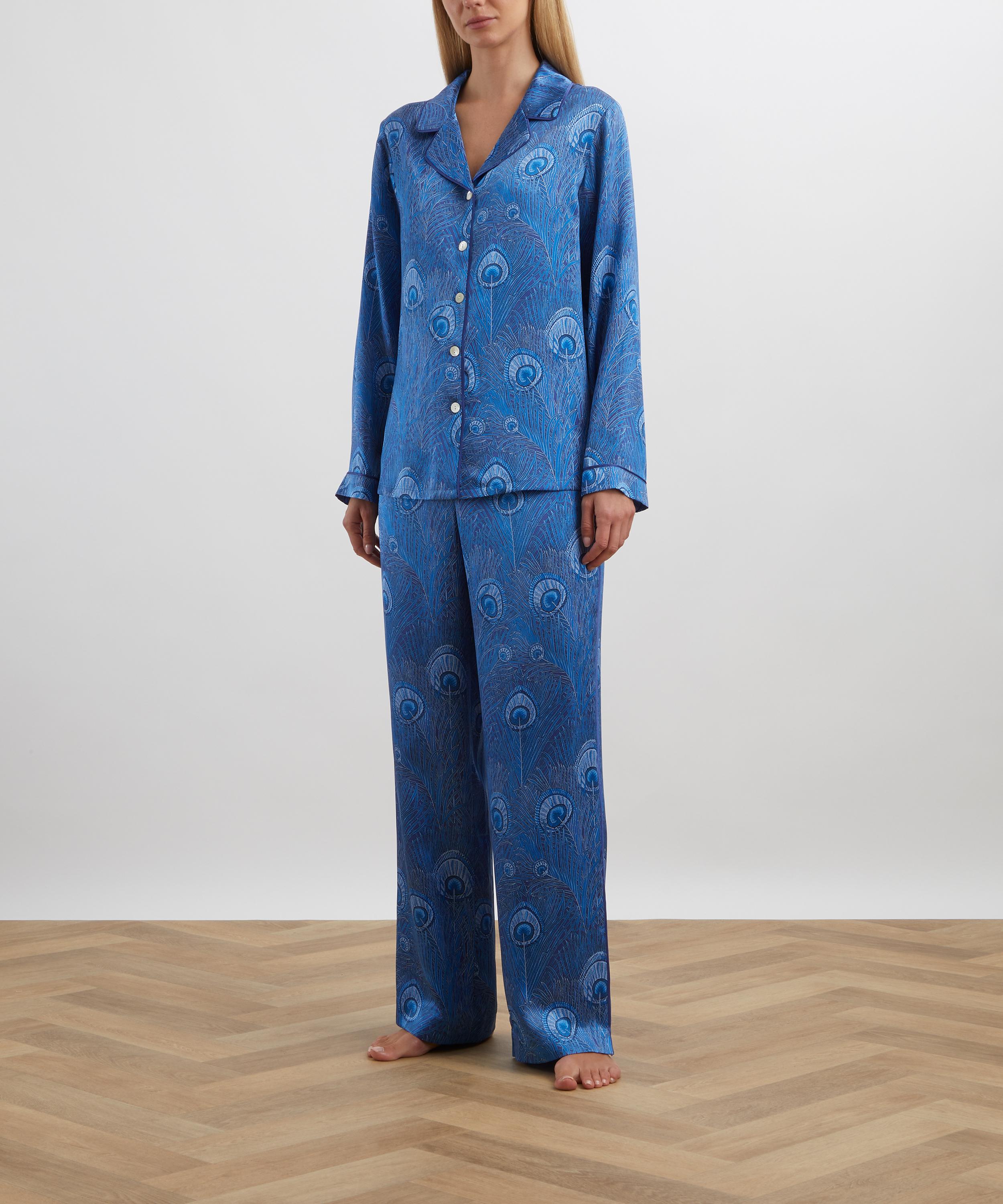 Liberty - Royal Hera Silk-Satin Pyjama Set image number 2