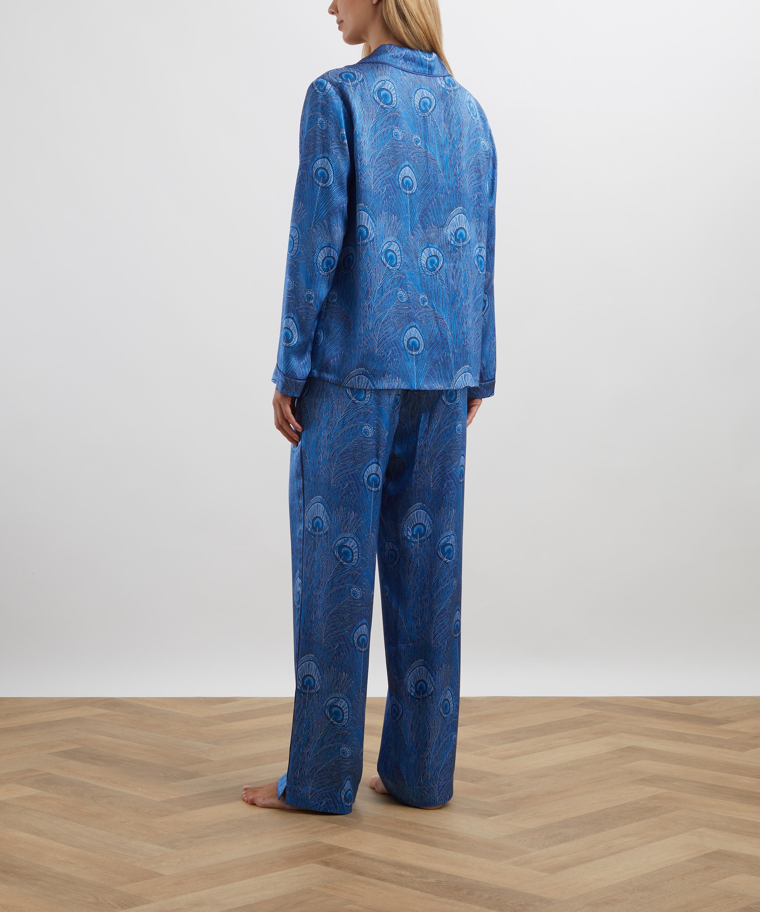 Liberty - Royal Hera Silk-Satin Pyjama Set image number 3