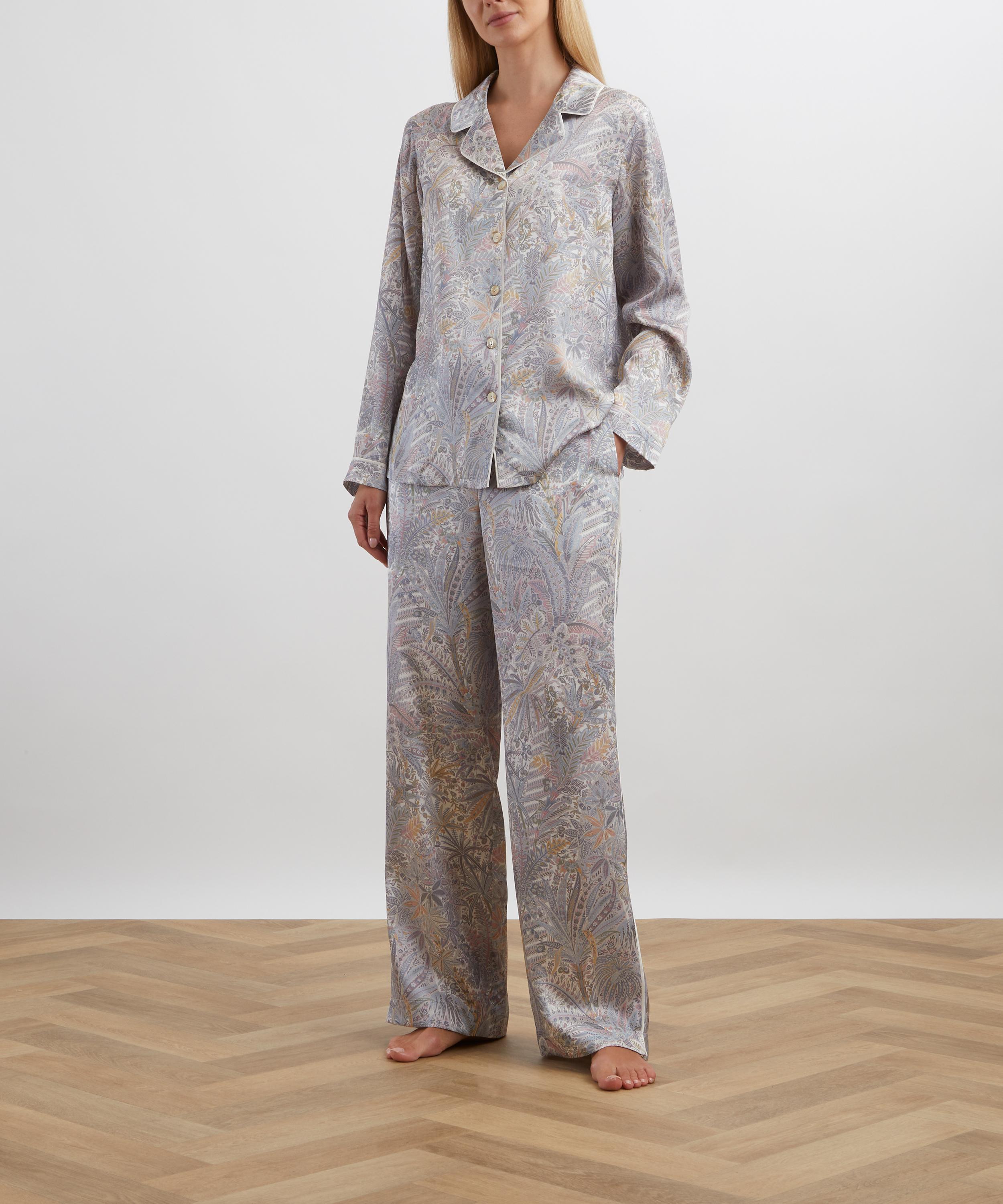 Liberty - Adelphi Voyage Silk-Satin Pyjama Set image number 1
