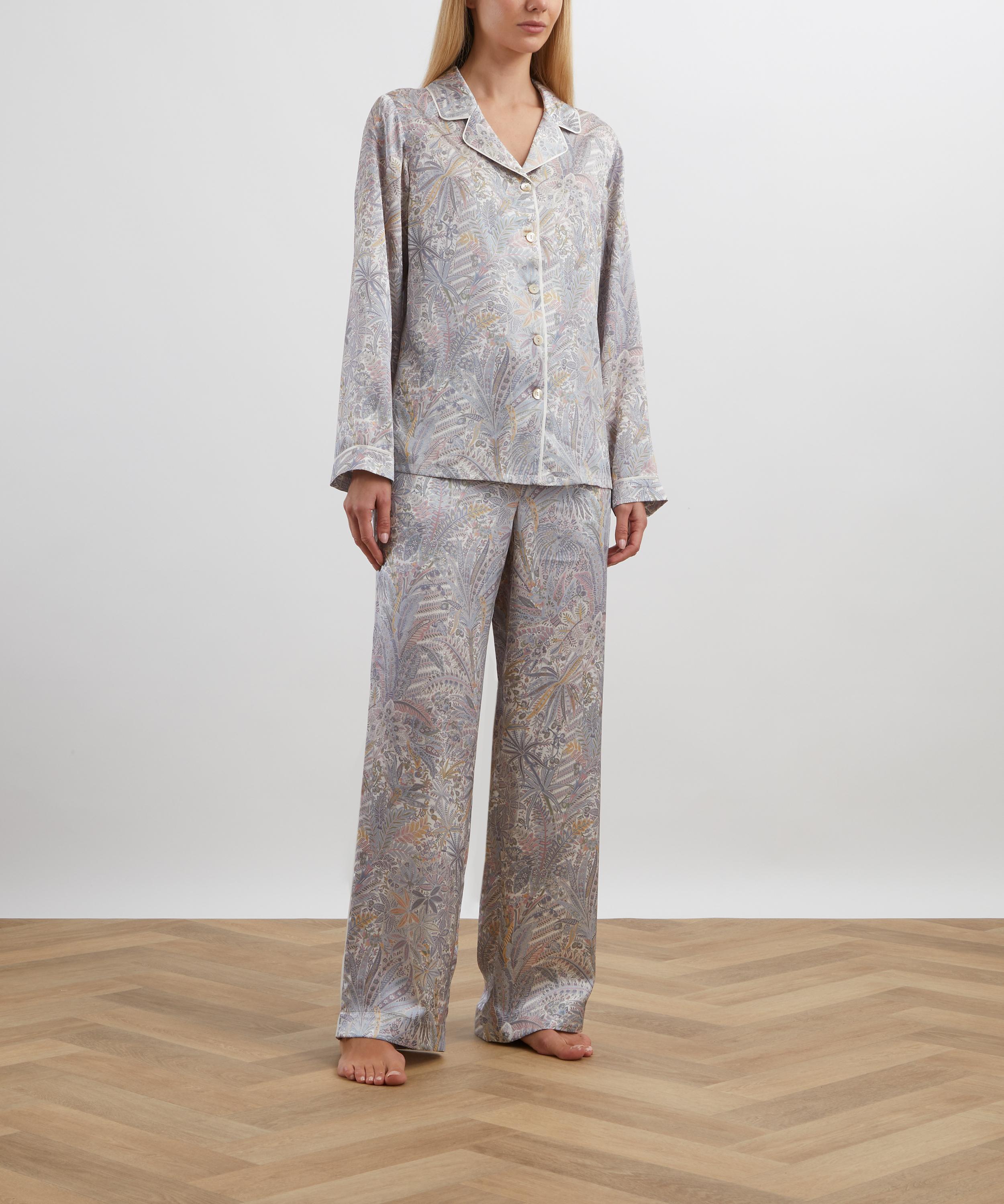 Liberty - Adelphi Voyage Silk-Satin Pyjama Set image number 2
