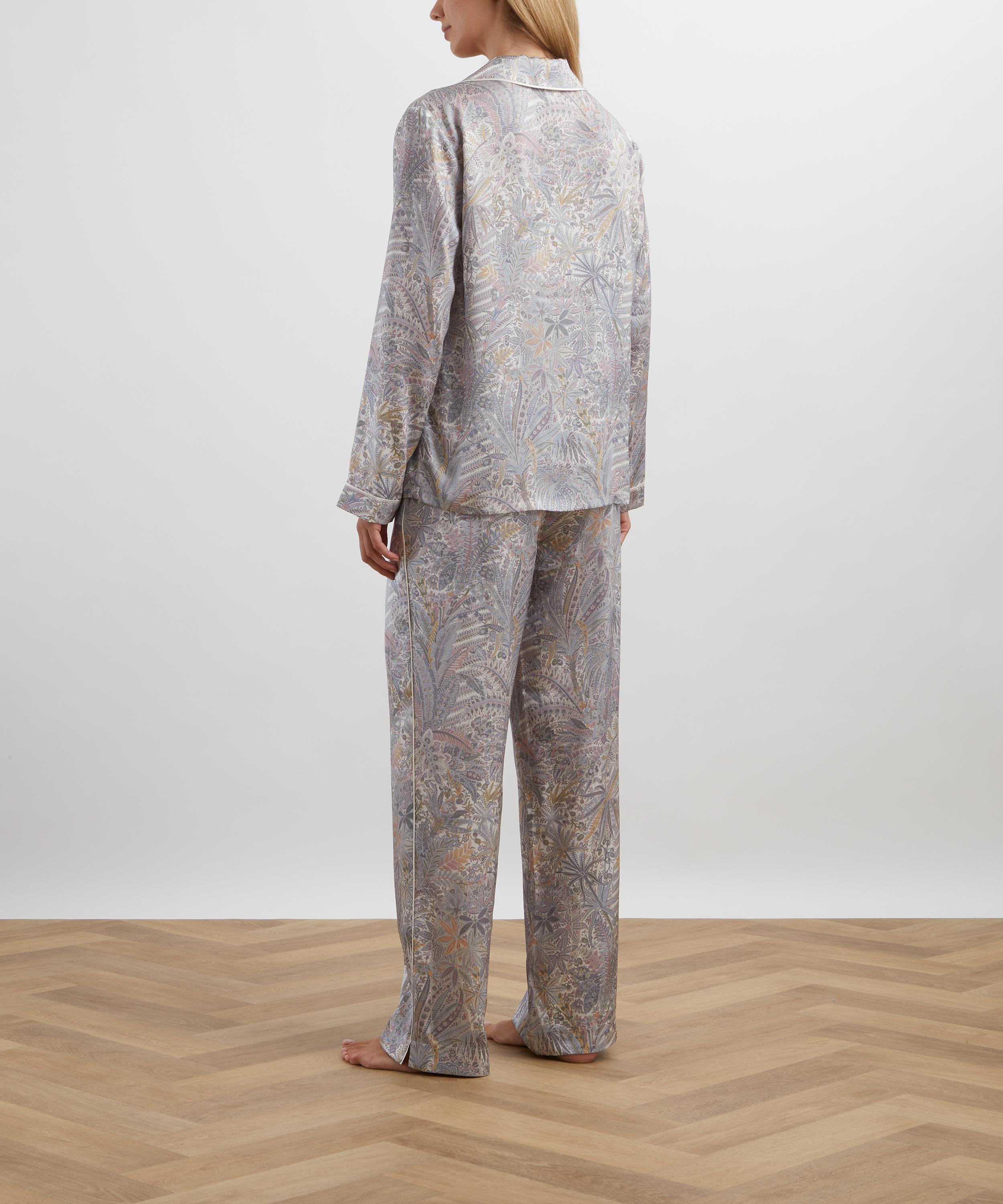 Liberty - Adelphi Voyage Silk-Satin Pyjama Set image number 3