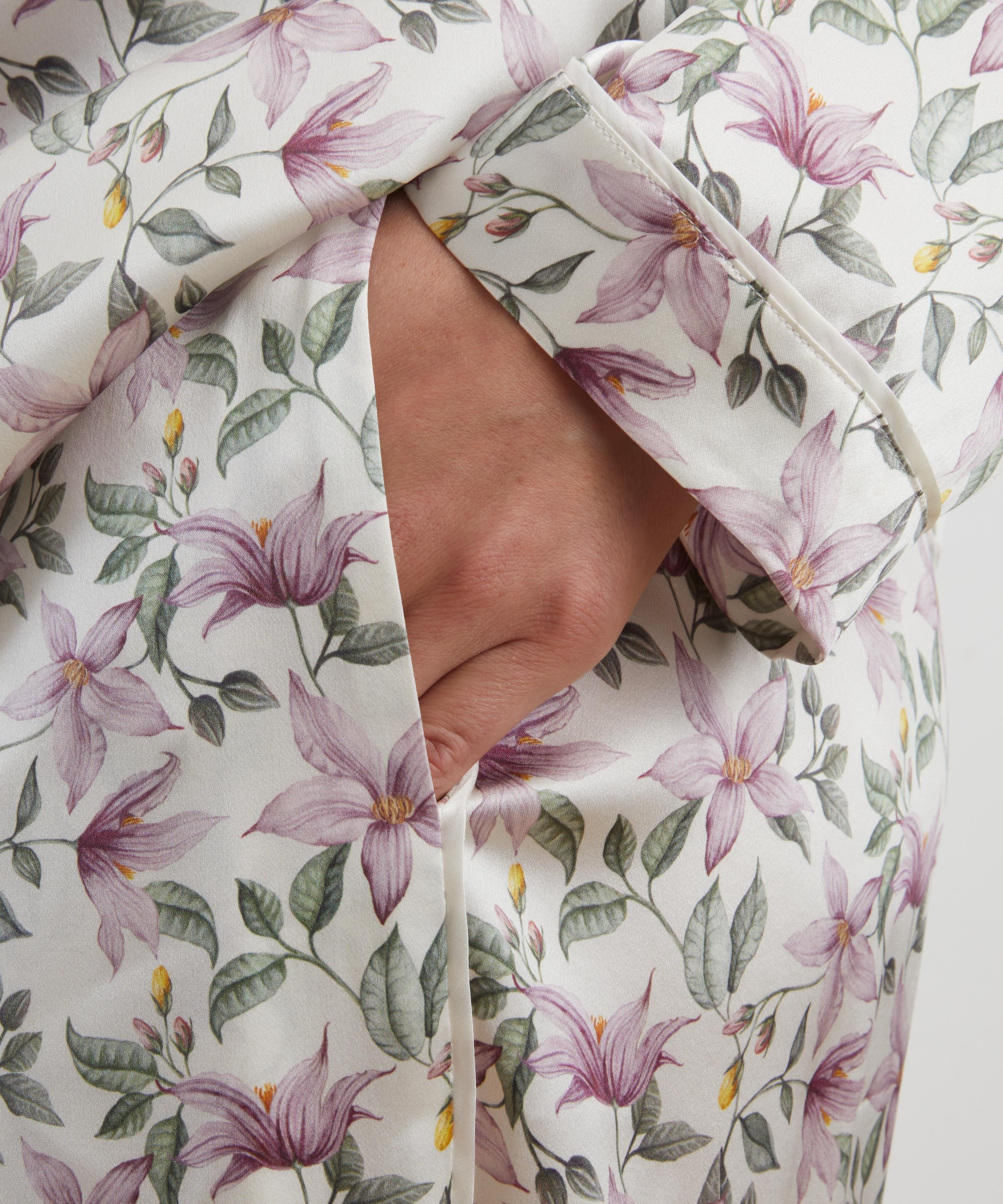 Liberty - Ava Fleur Silk-Satin Pyjama Set image number 4