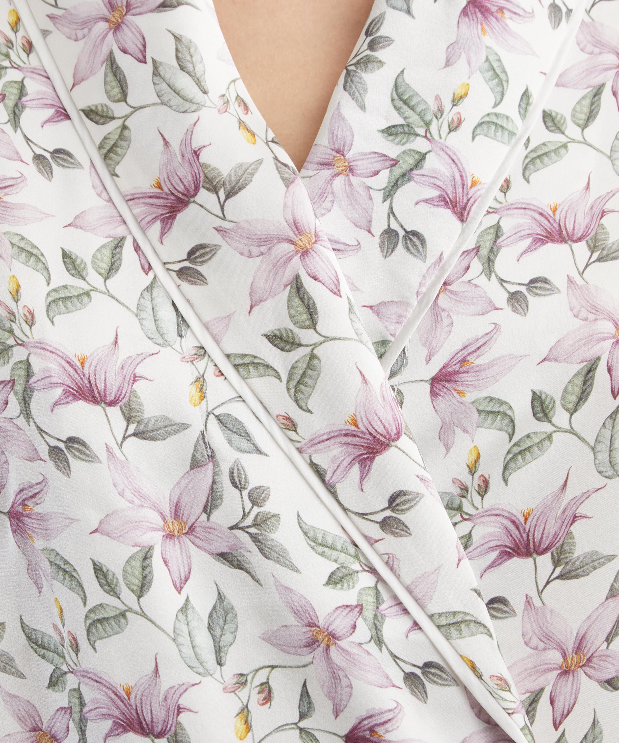 Liberty - Ava Fleur Silk-Satin Robe image number 4