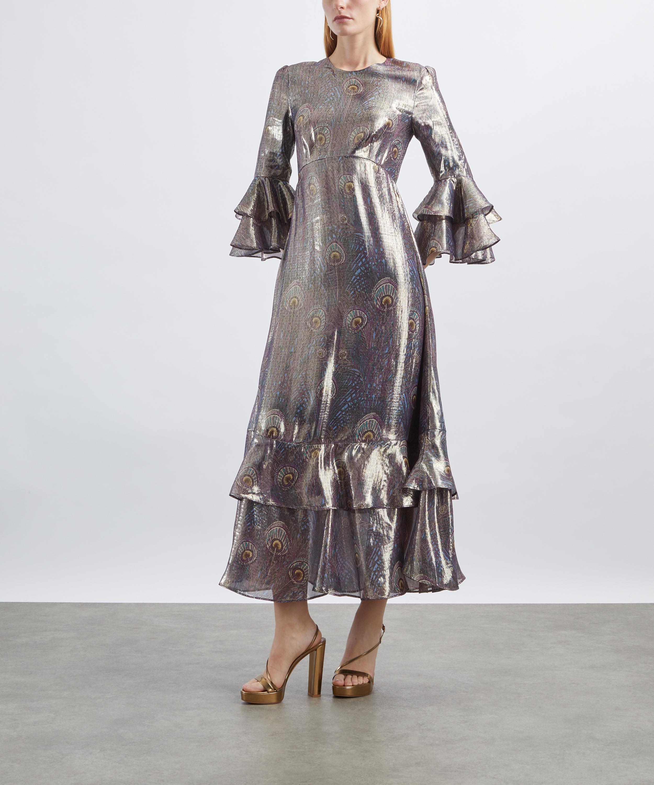 Liberty - Royal Hera Silk Lamé Gala Dress image number 1