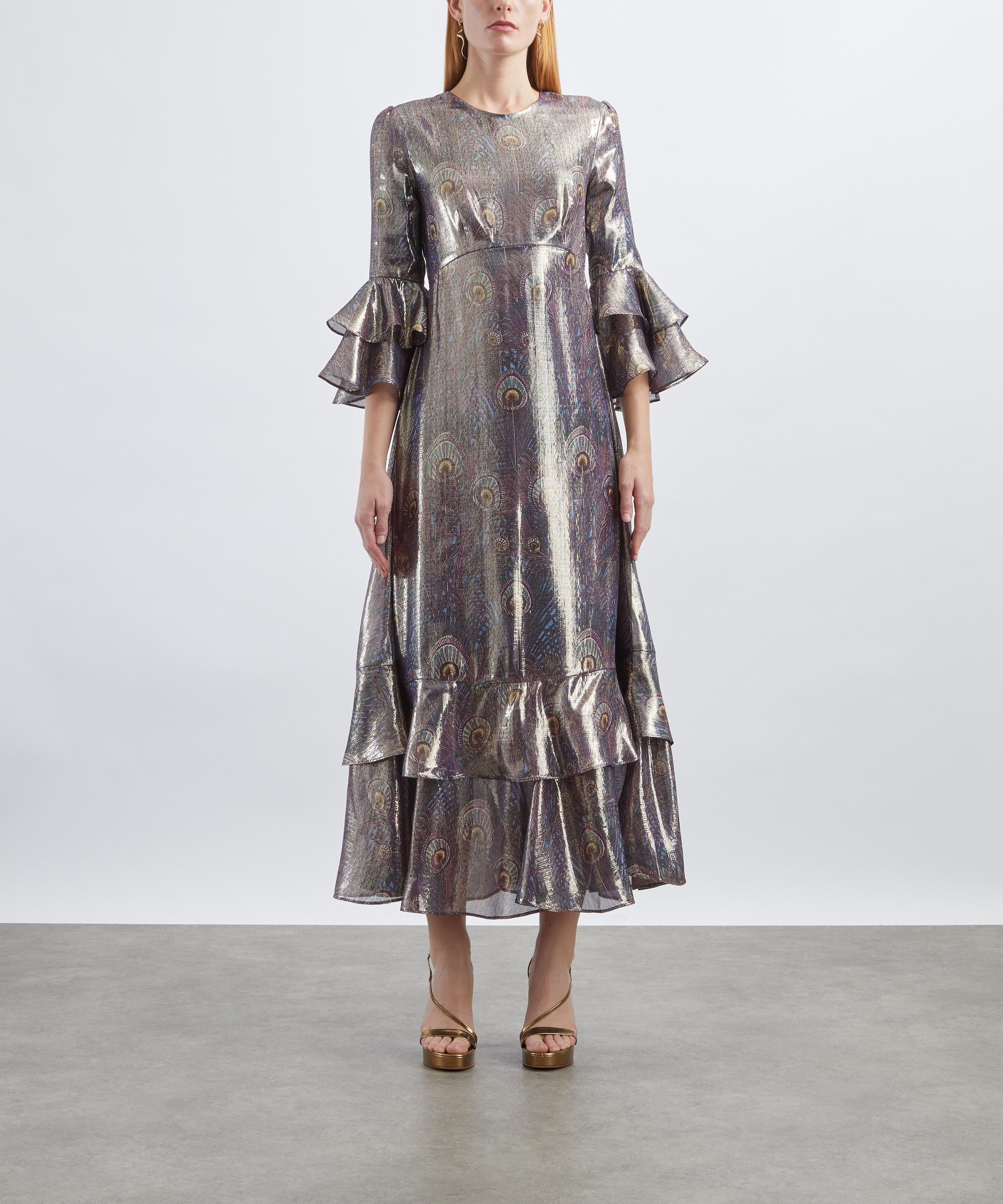 Liberty - Royal Hera Silk Lamé Gala Dress image number 2