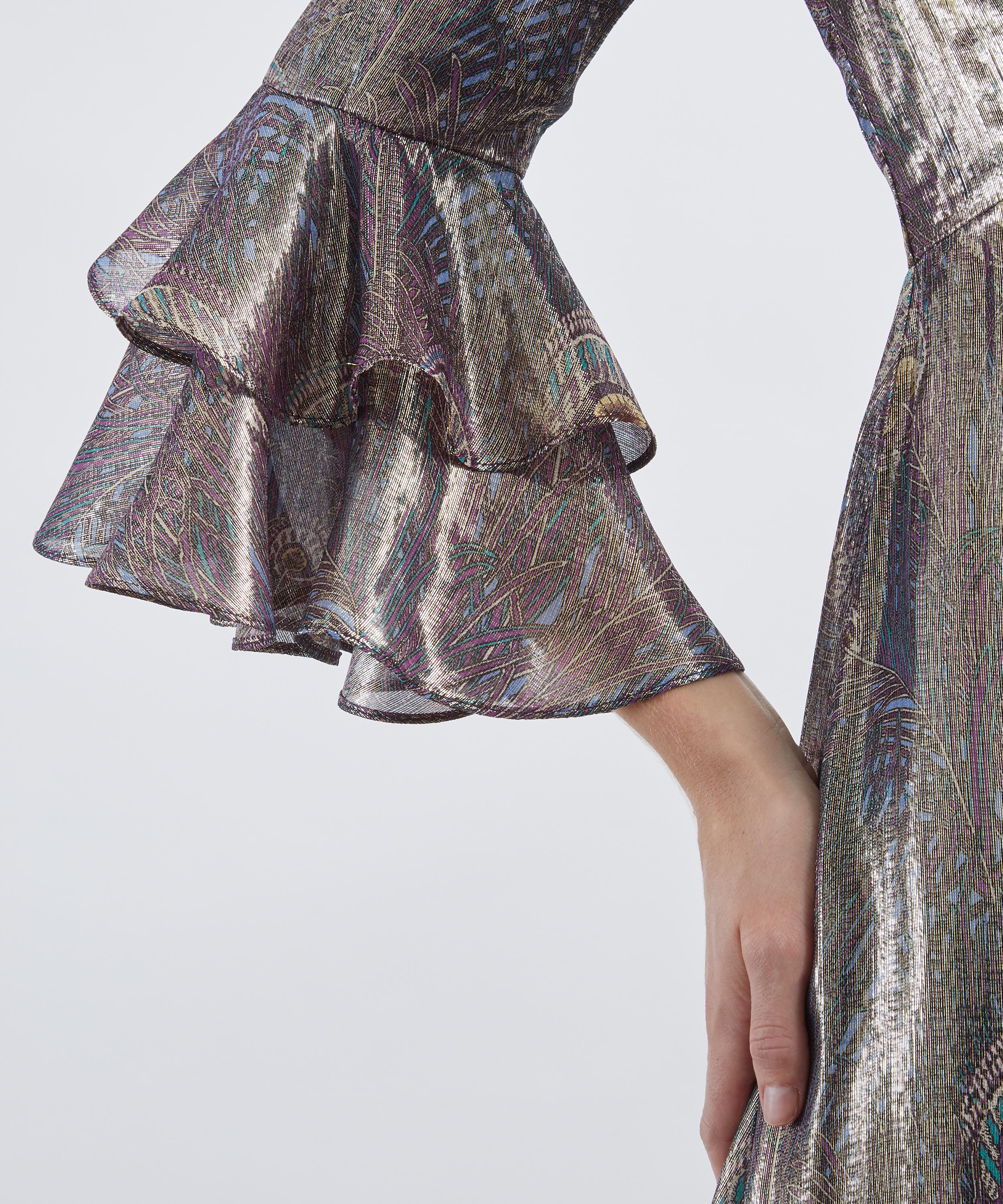 Liberty - Royal Hera Silk Lamé Gala Dress image number 4