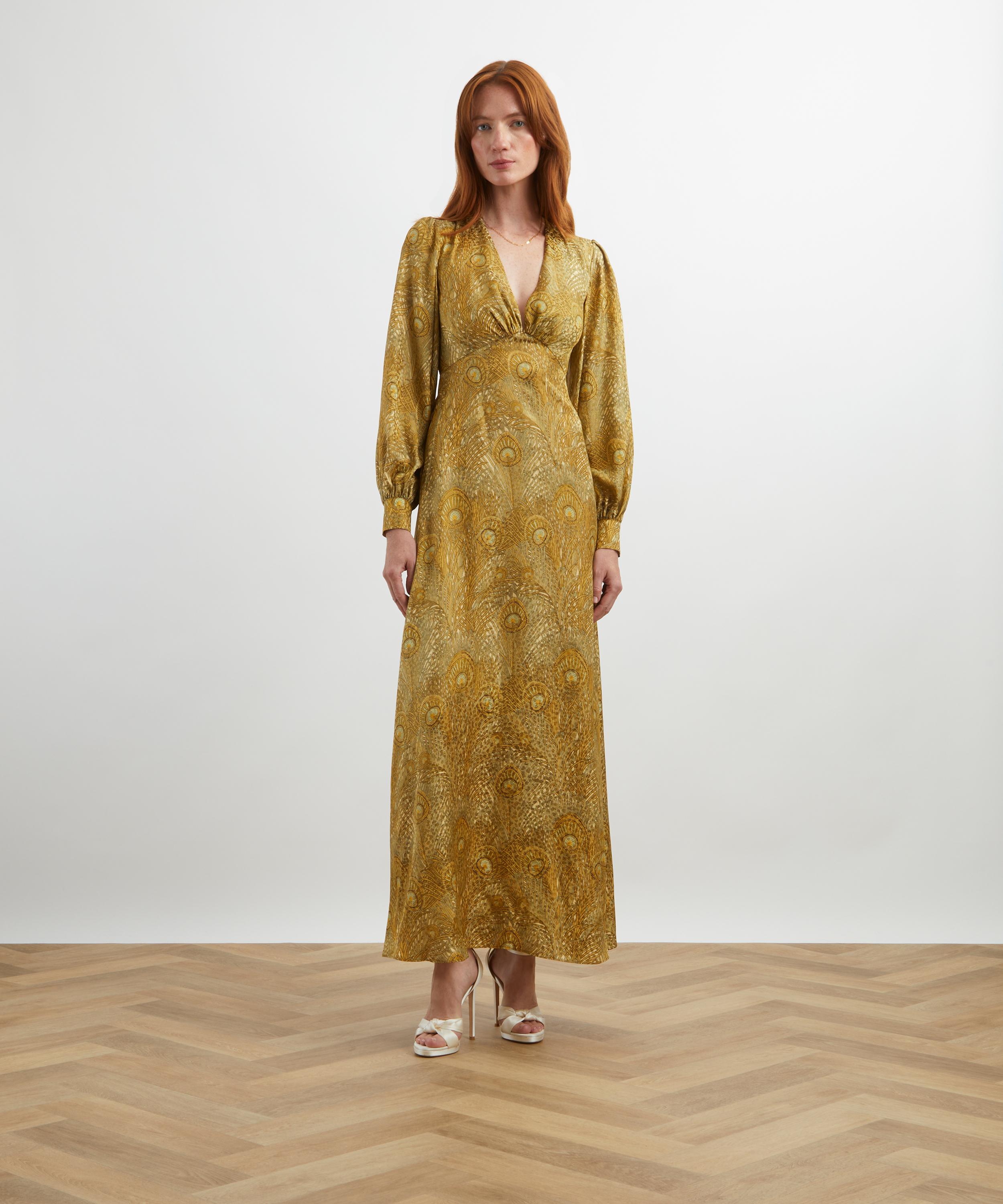 Liberty - Hera Jacquard Silk Soirée Dress image number 1