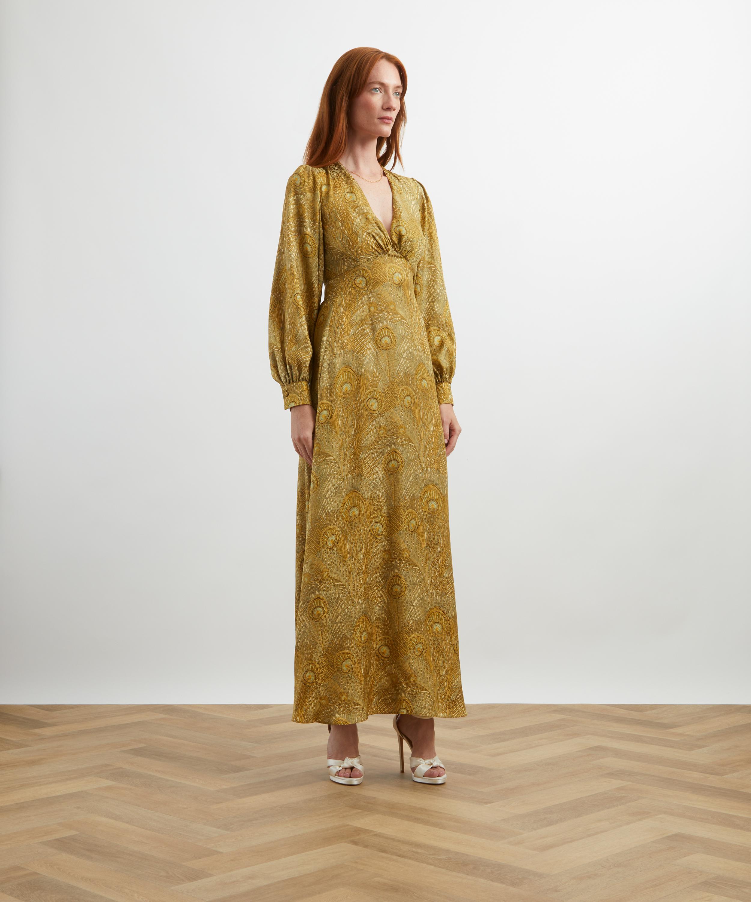 Liberty - Hera Jacquard Silk Soirée Dress image number 2
