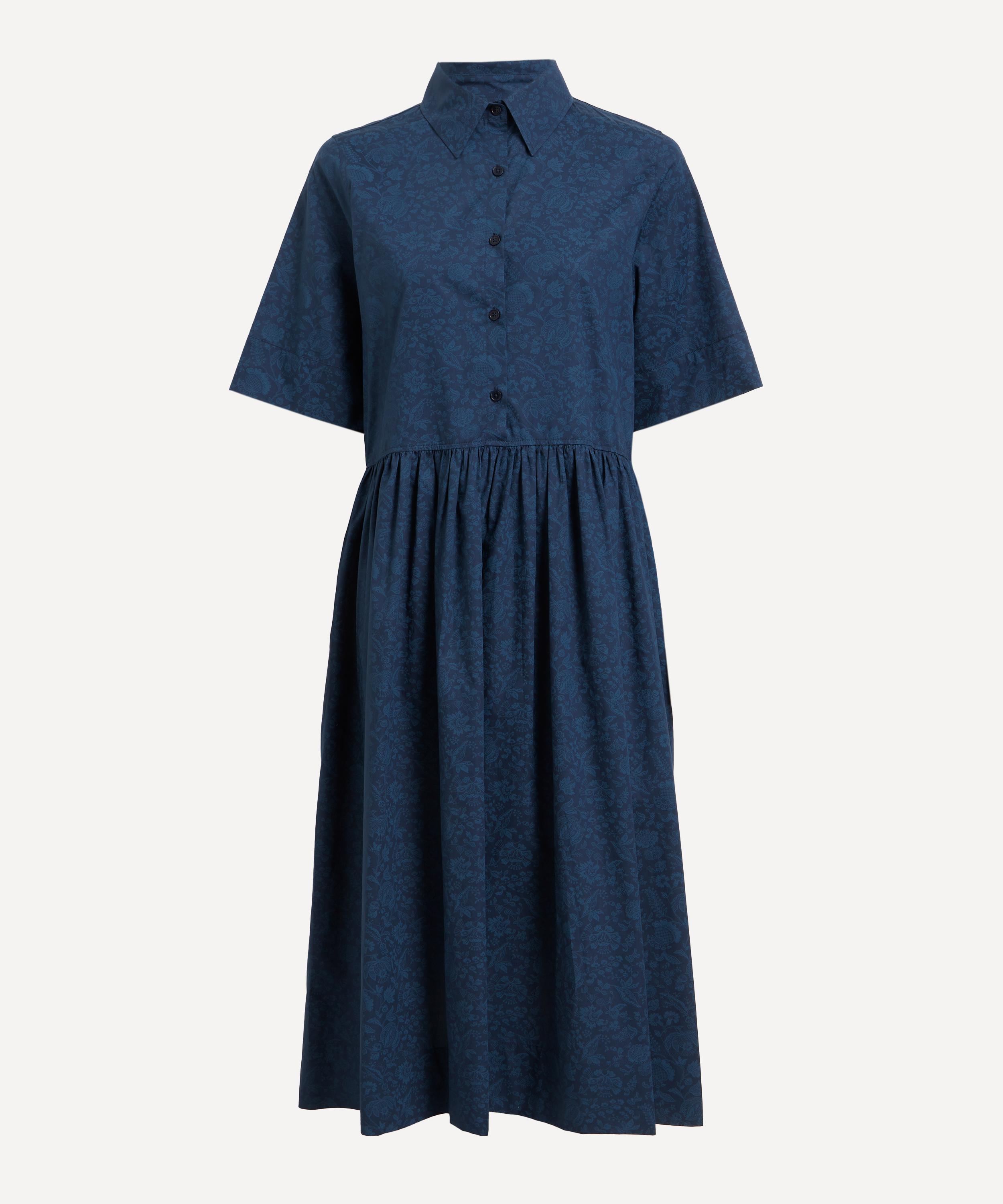 Liberty - Victoria’s Lace Tana Lawn™ Cotton Gallery Shirt Dress image number 0