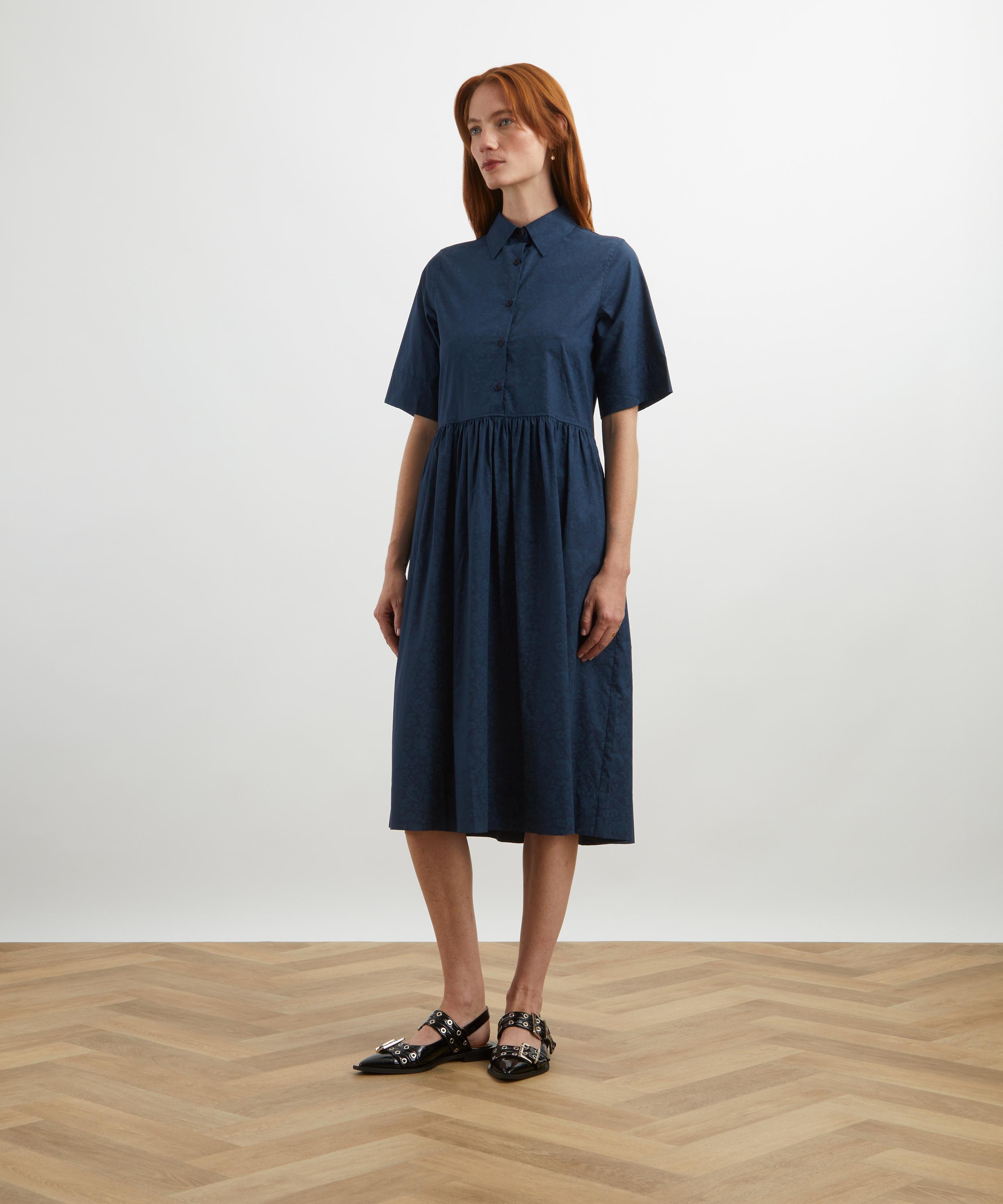 Liberty - Victoria’s Lace Tana Lawn™ Cotton Gallery Shirt Dress image number 1