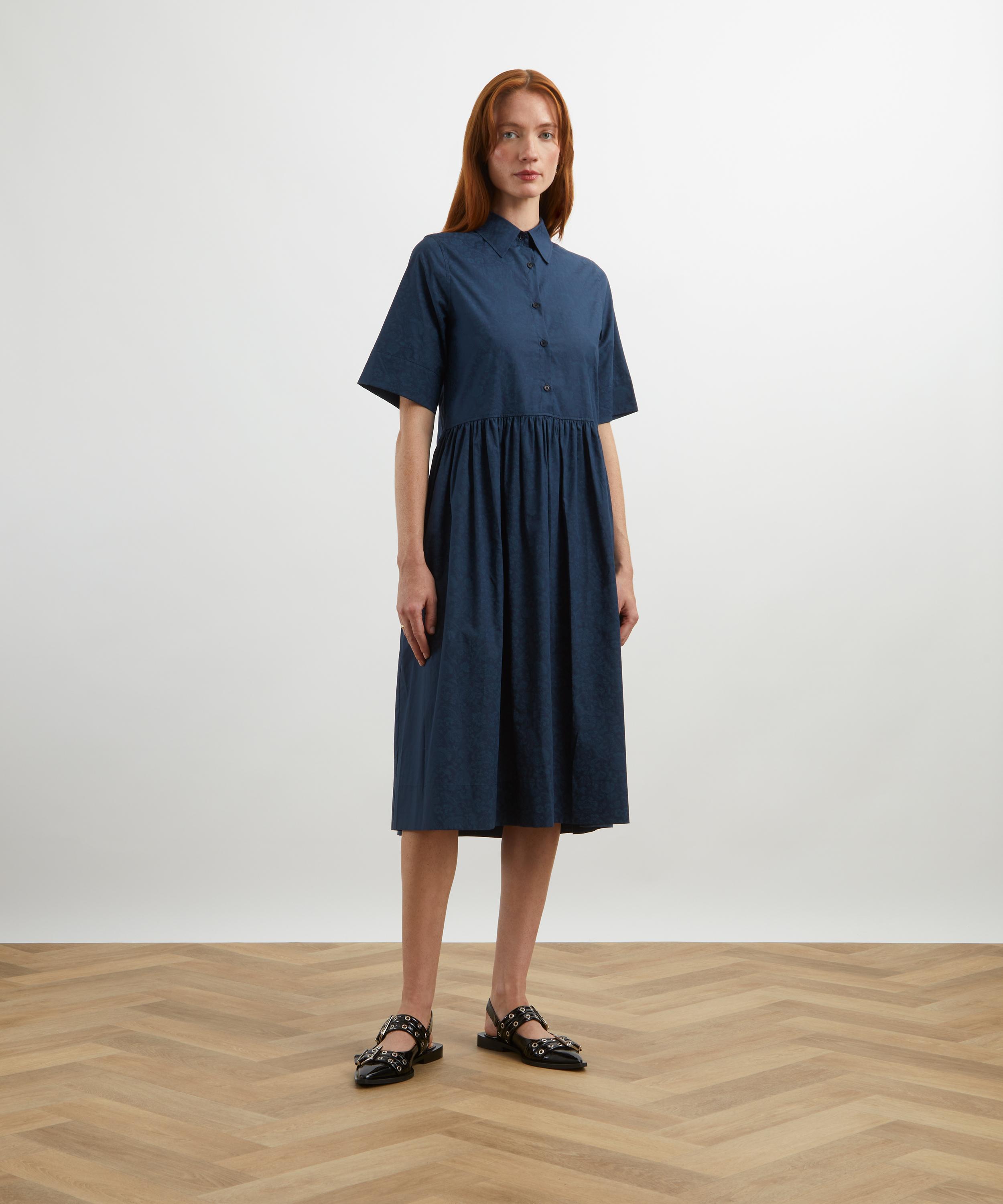 Liberty - Victoria’s Lace Tana Lawn™ Cotton Gallery Shirt Dress image number 2