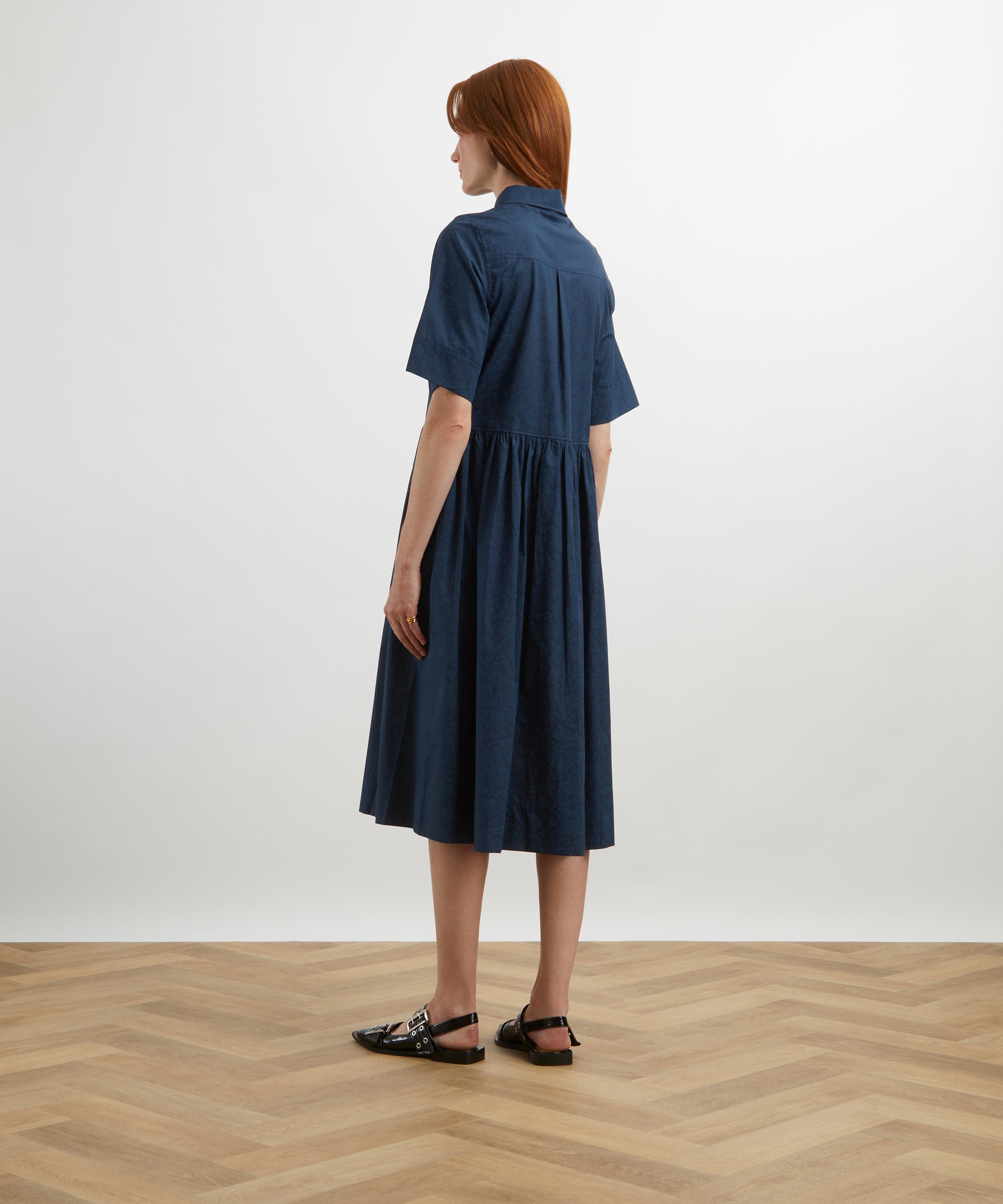 Liberty - Victoria’s Lace Tana Lawn™ Cotton Gallery Shirt Dress image number 3