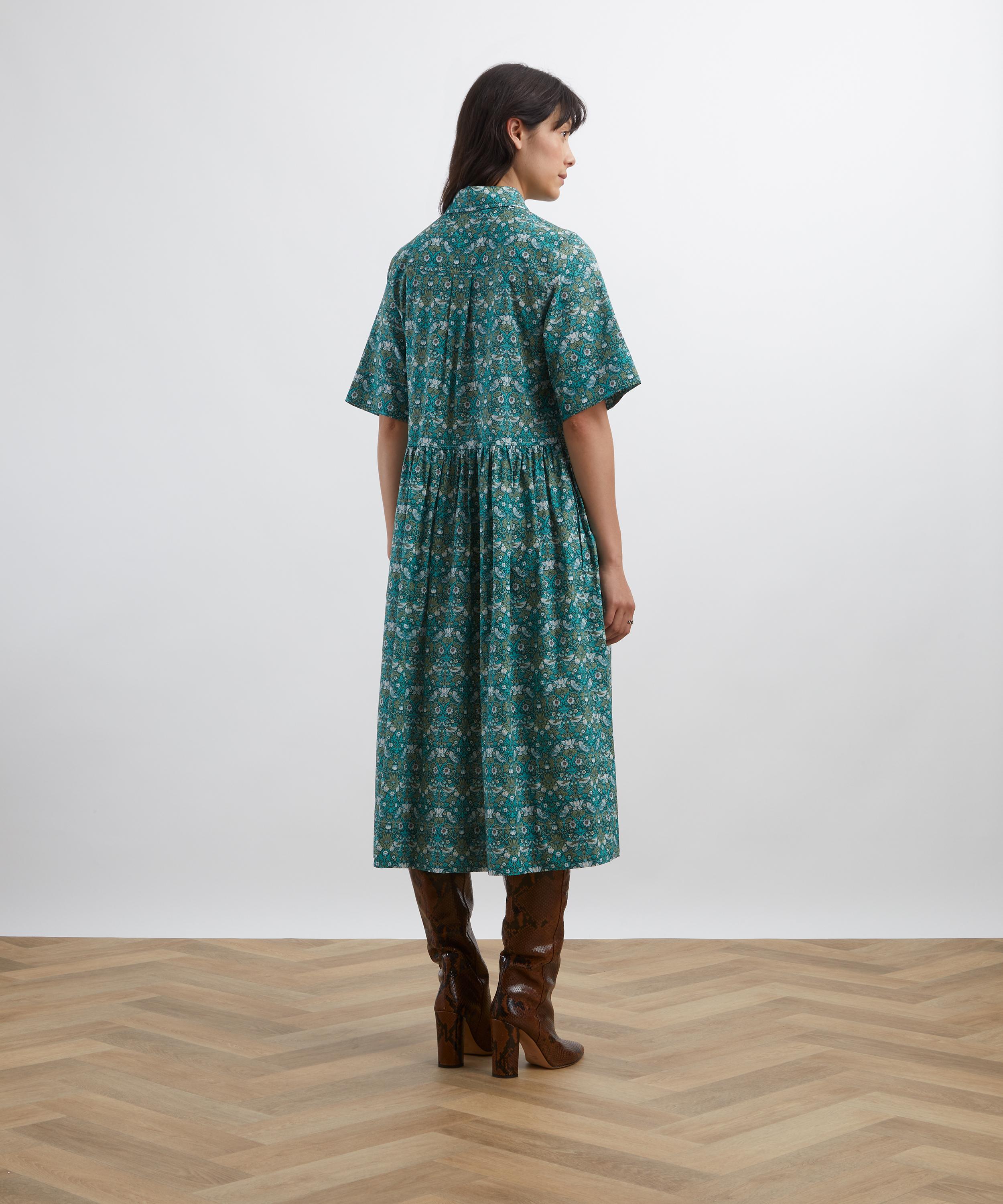 Liberty - Strawberry Thief Tana Lawn™ Cotton Gallery Shirt Dress image number 3