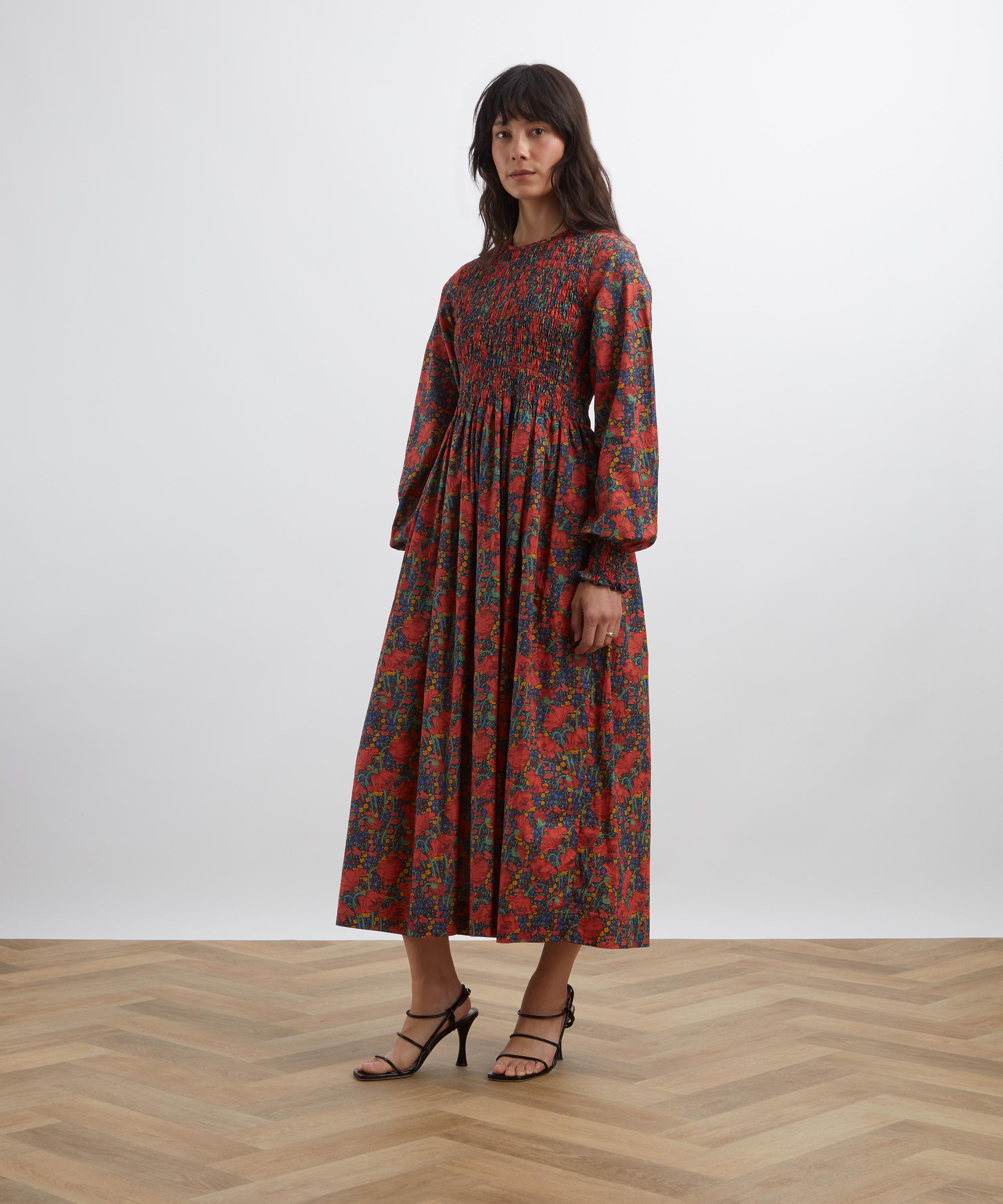 Liberty - Clementina Daisy Smock Dress in Tana Lawn™ image number 2