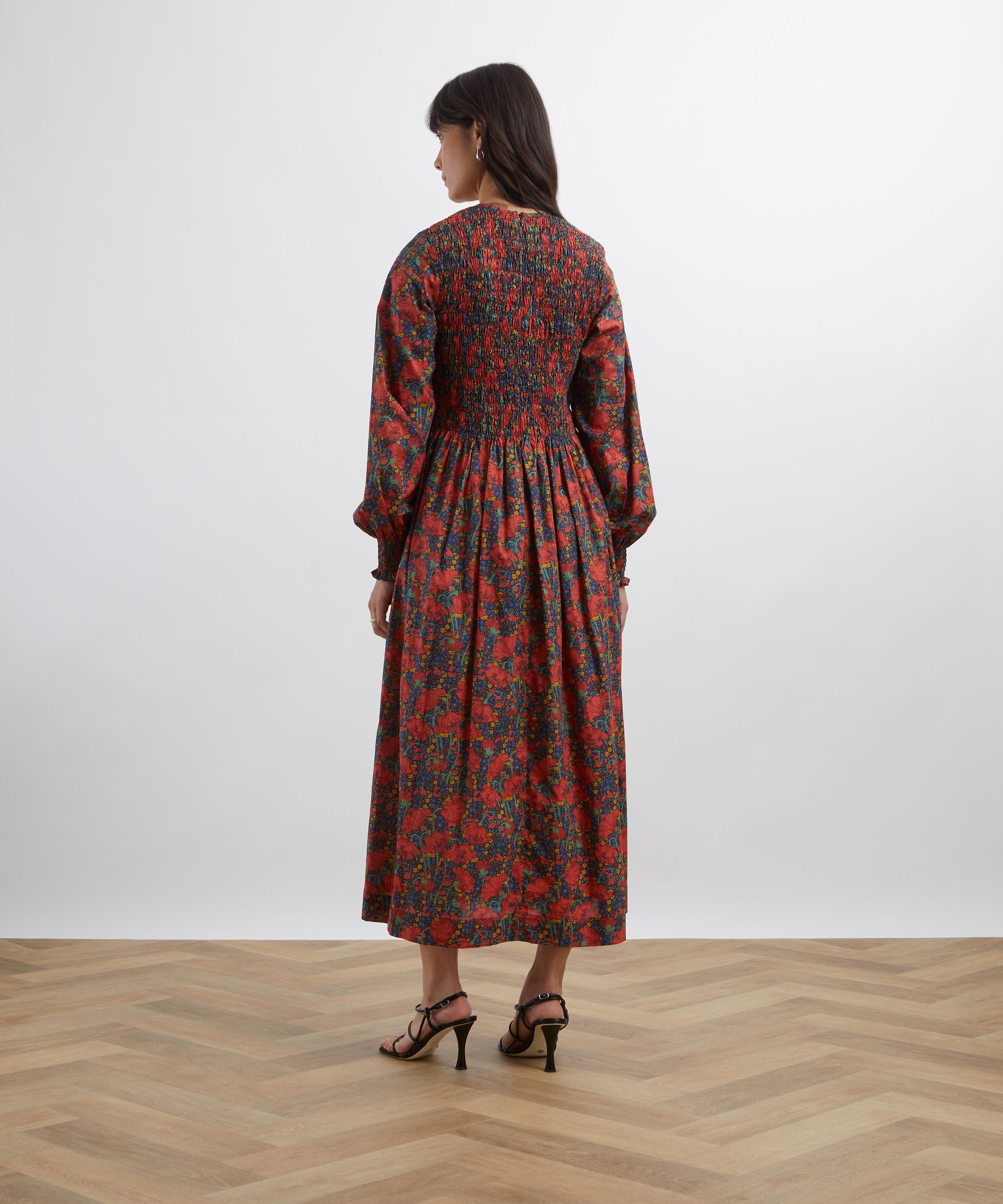 Liberty - Clementina Daisy Smock Dress in Tana Lawn™ image number 3