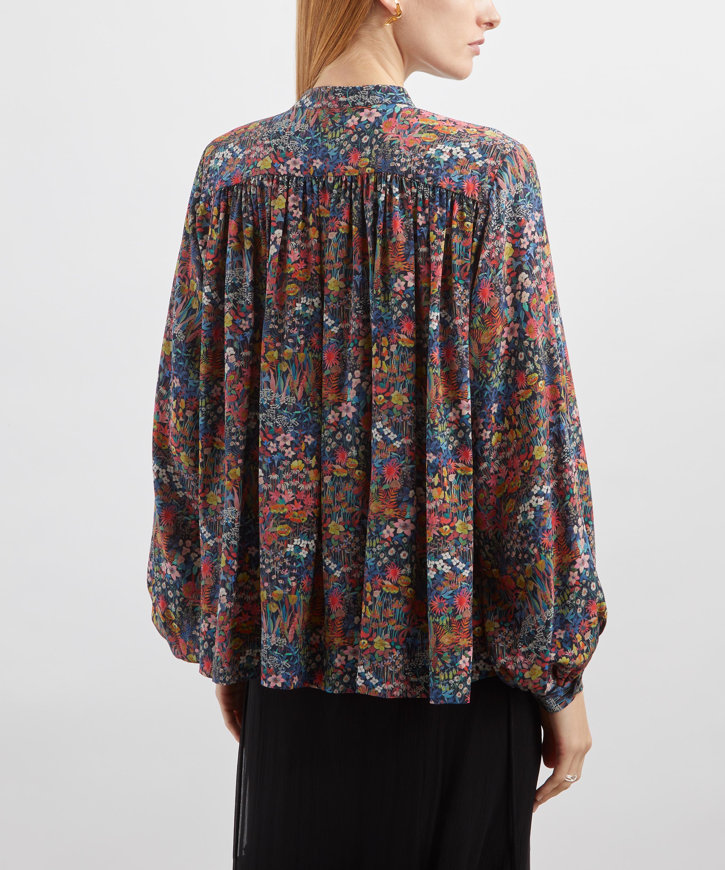 Liberty - Faria Flowers Small Silk Boho Shirt  image number 3