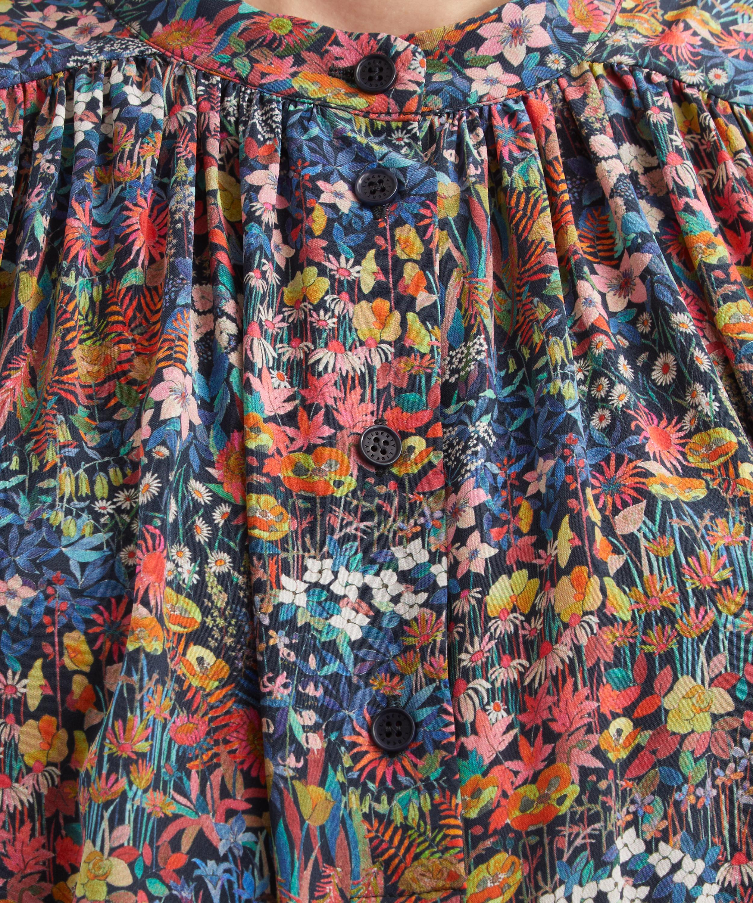 Liberty - Faria Flowers Small Silk Boho Shirt  image number 4