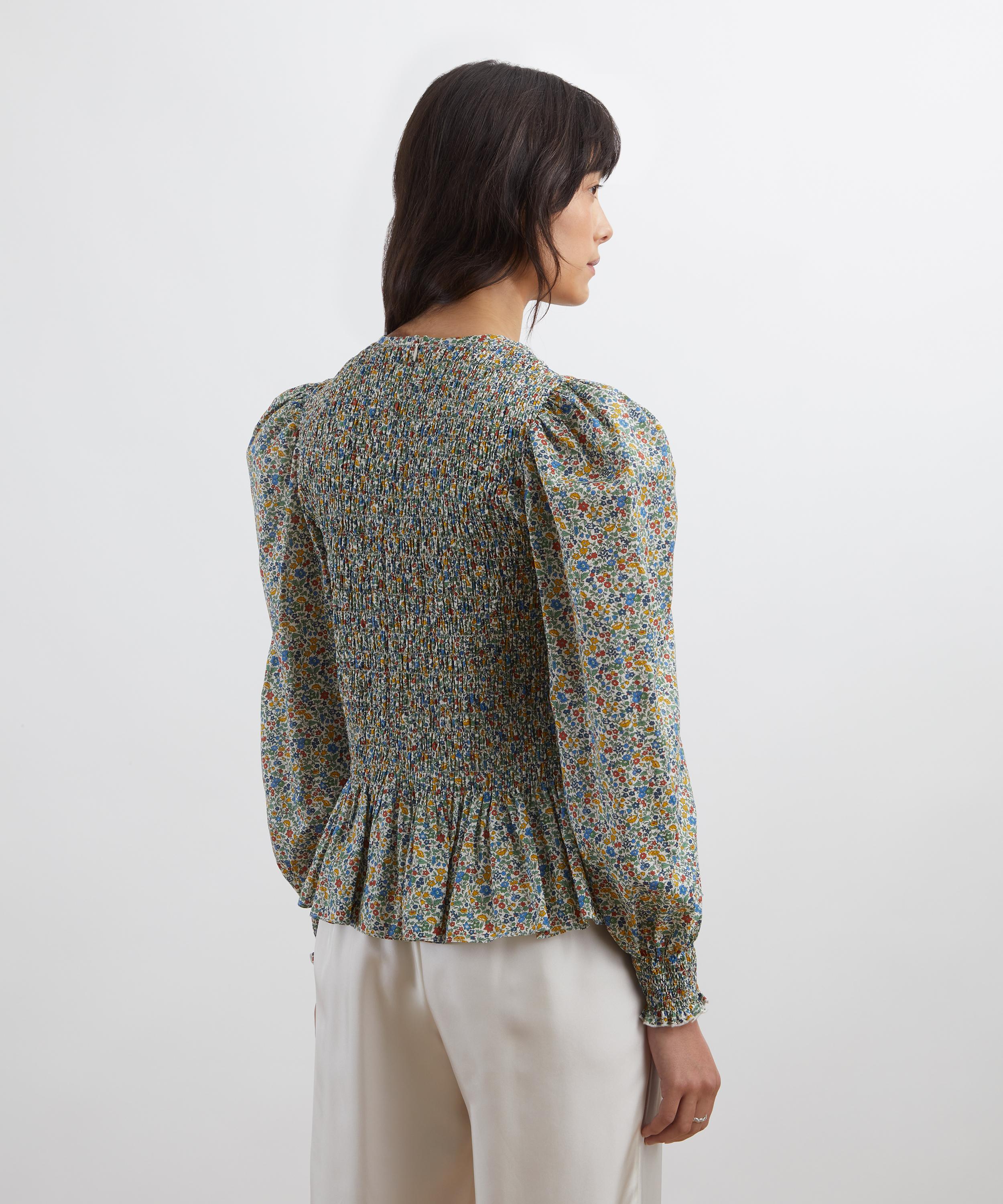 Liberty - Ava Tana Lawn™ Smock Blouse image number 3