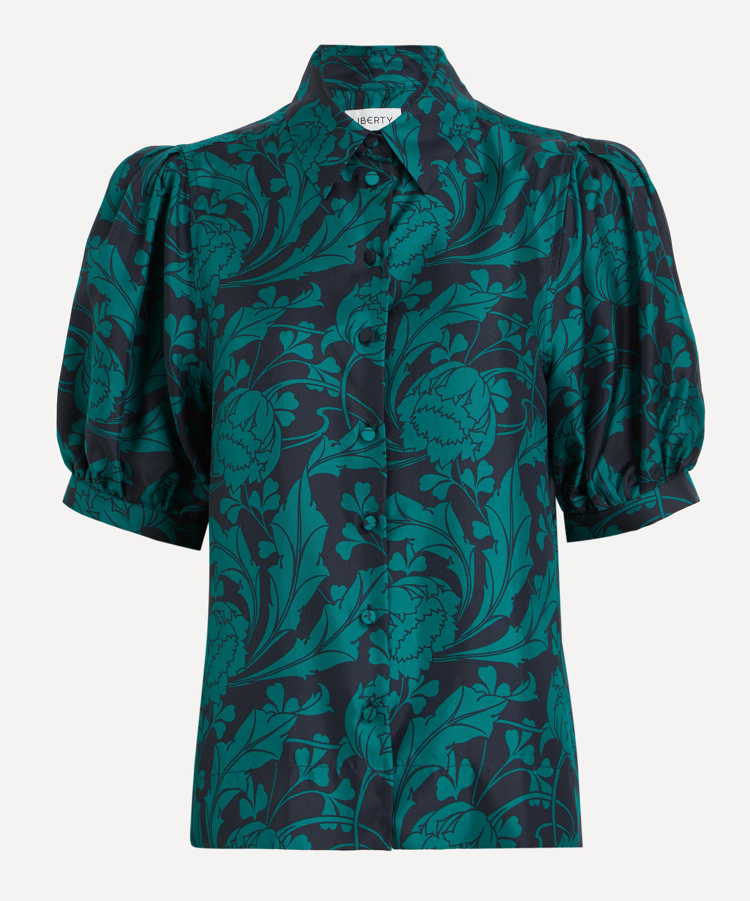 Liberty - Ezra Venus Silk Puff-Sleeve Shirt  image number 0