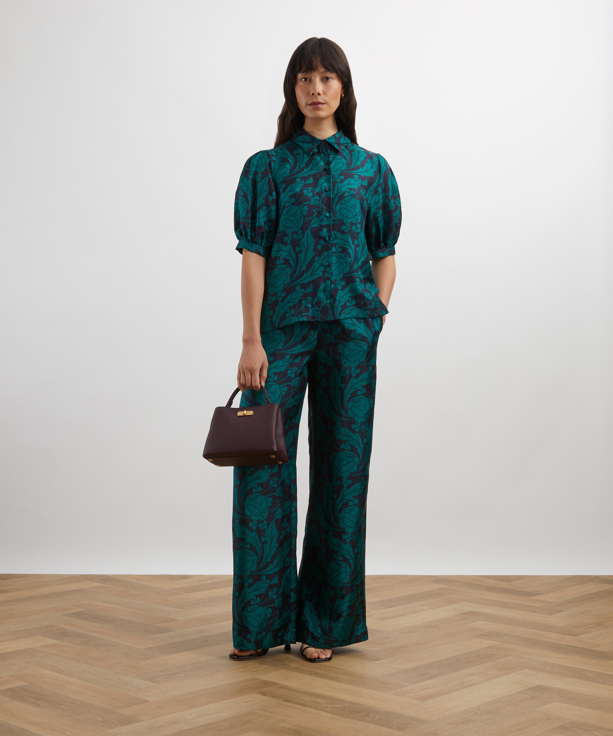 Liberty - Ezra Venus Silk Puff-Sleeve Shirt  image number 1