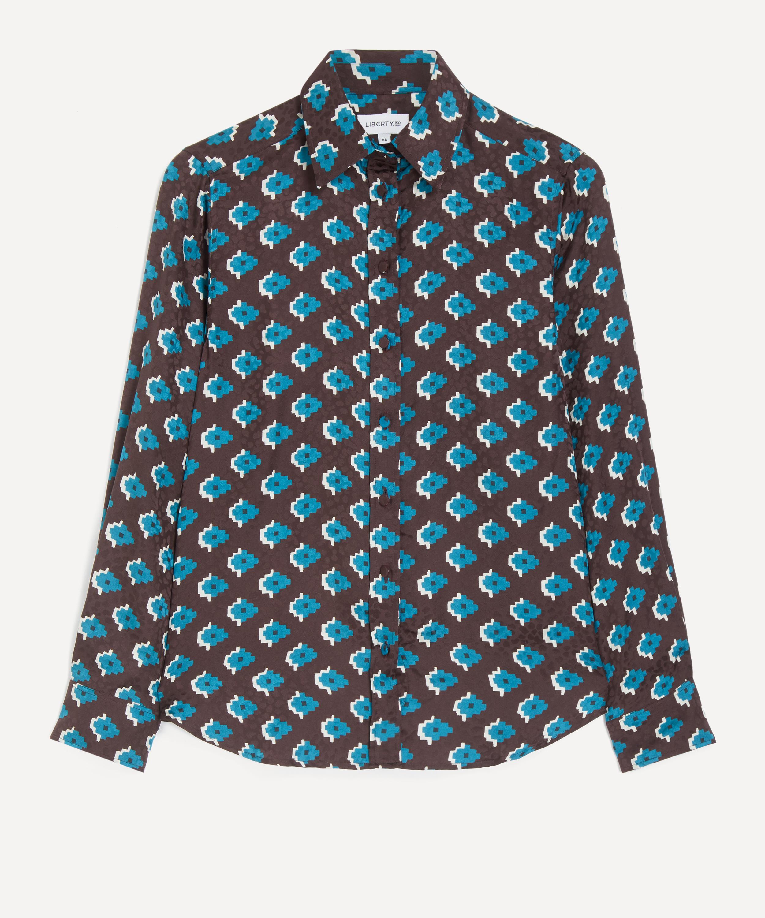 Liberty - Adamas Silk Jacquard Relaxed Shirt  image number 0