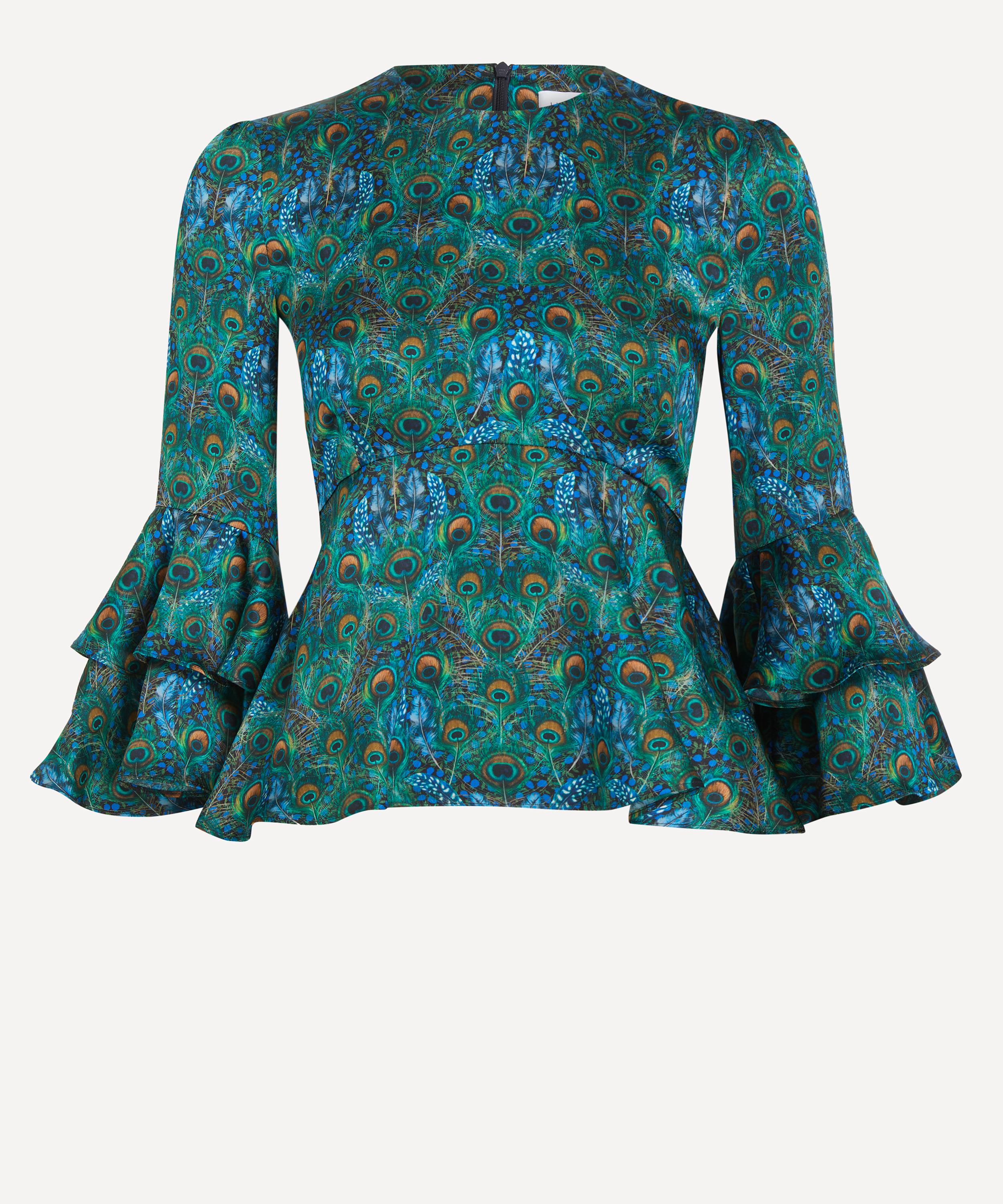Liberty - Peacock Manor Silk Gala Top image number 0