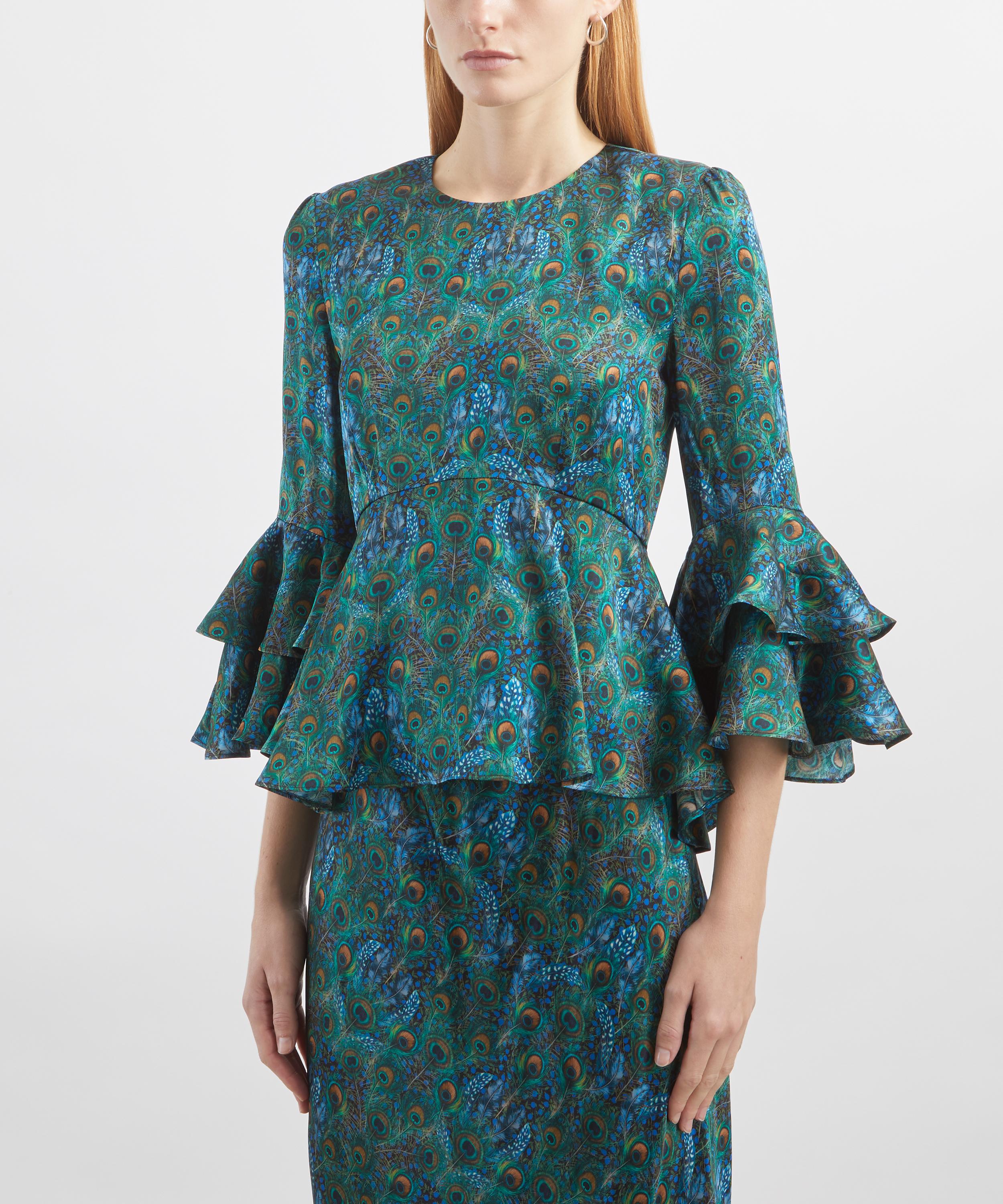 Liberty - Peacock Manor Silk Gala Top image number 2