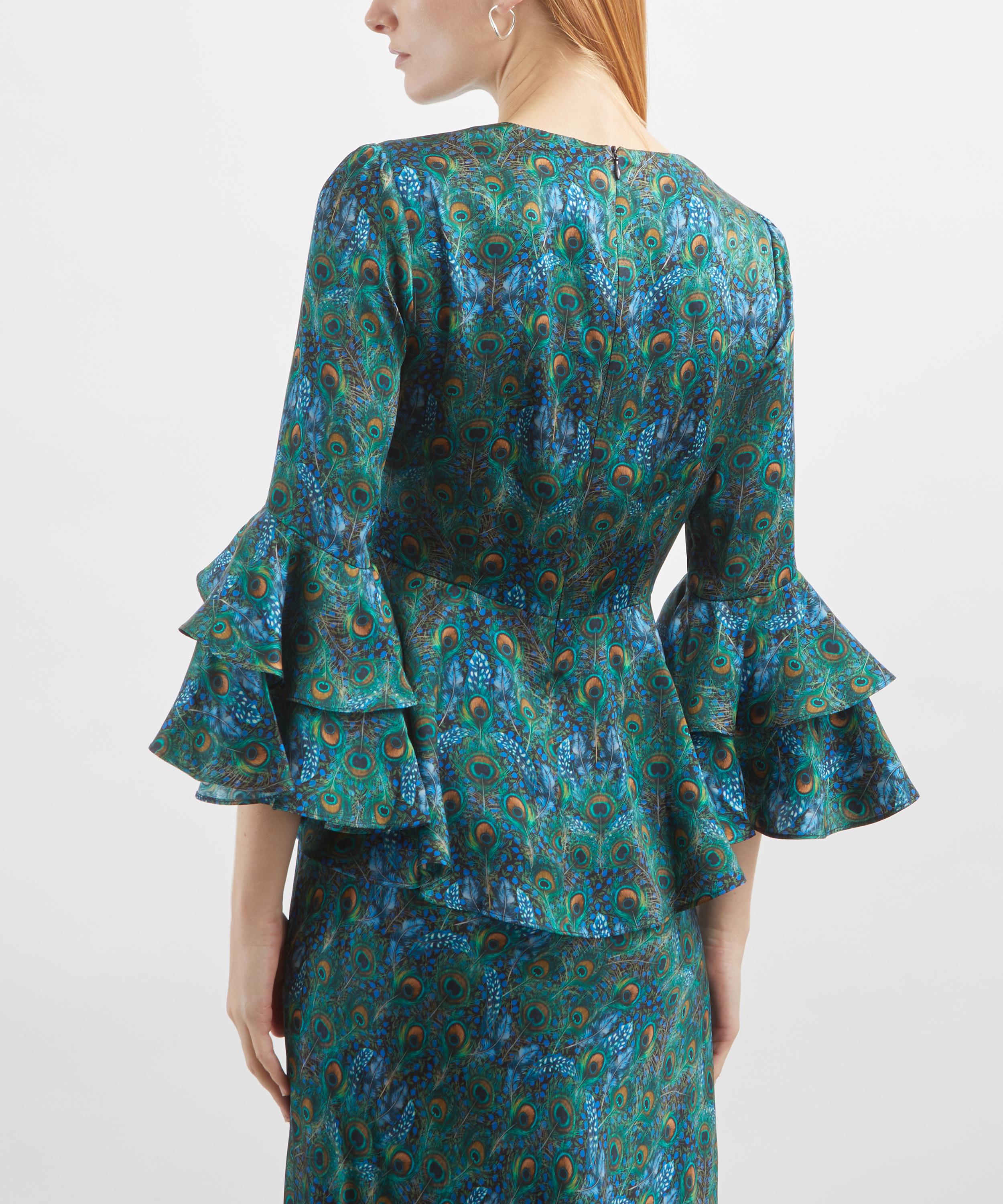 Liberty - Peacock Manor Silk Gala Top image number 3