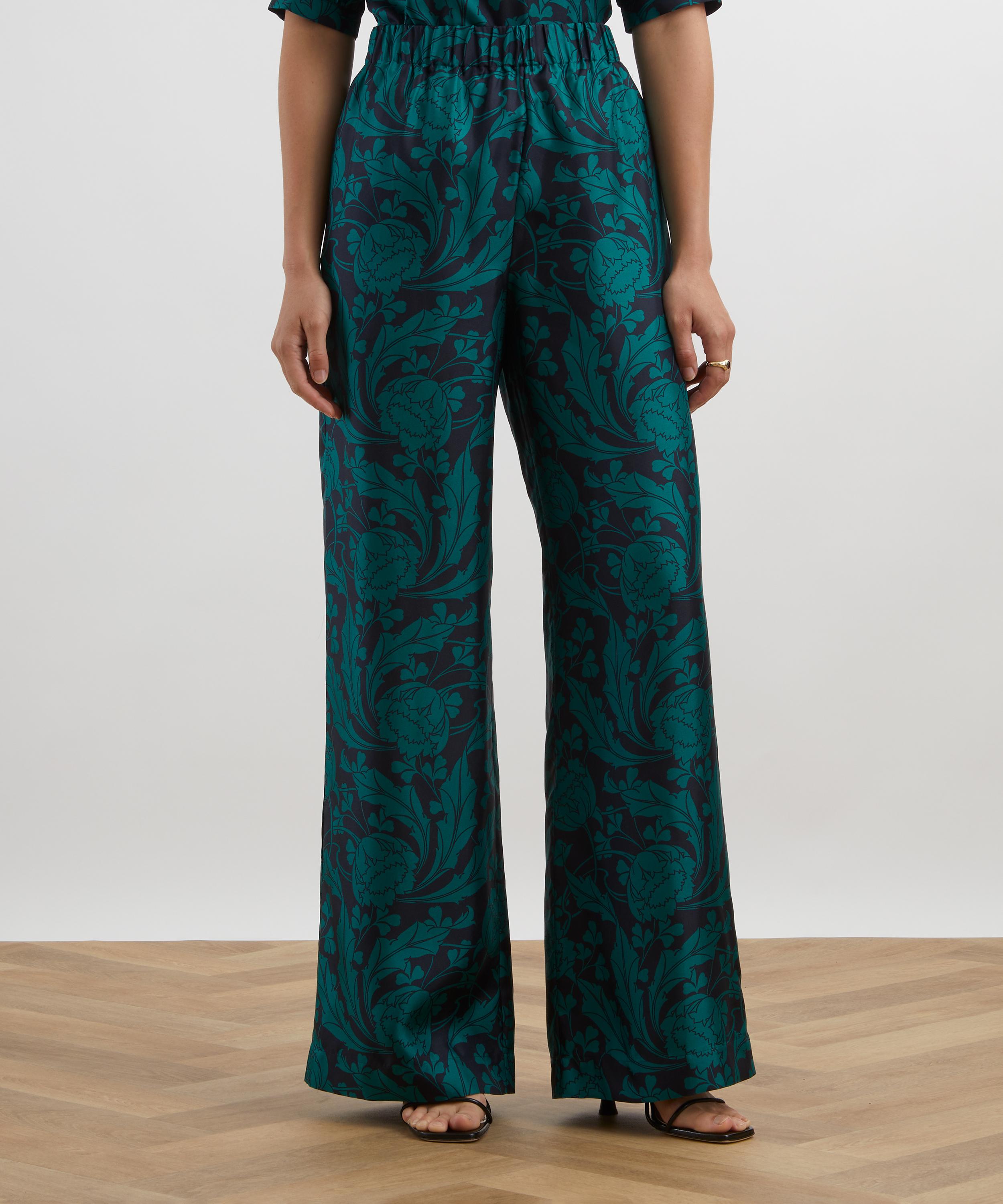 Liberty - Ezra Venus Silk Palazzo Trousers  image number 2