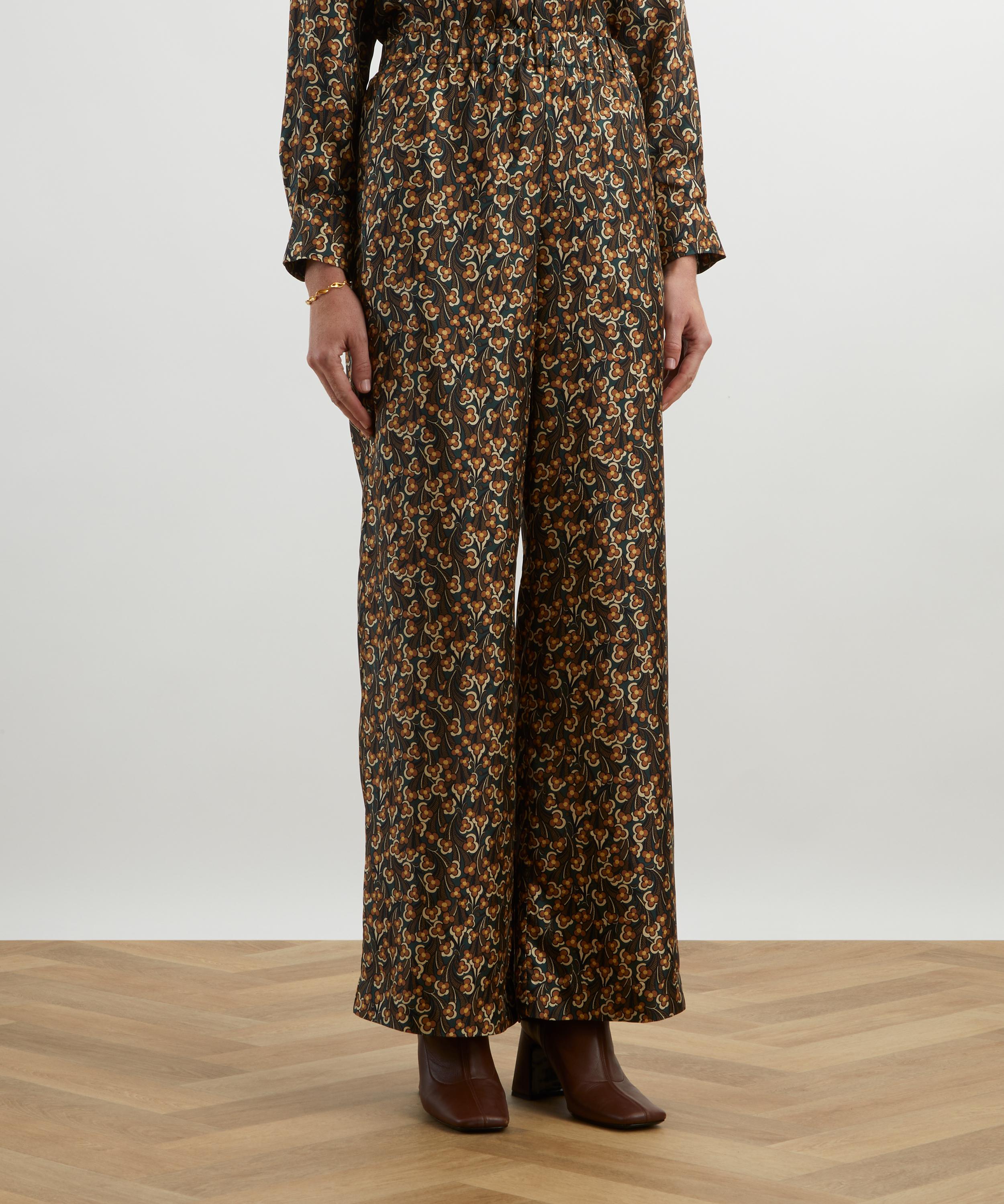Liberty - Laith Silk Palazzo Trousers  image number 2