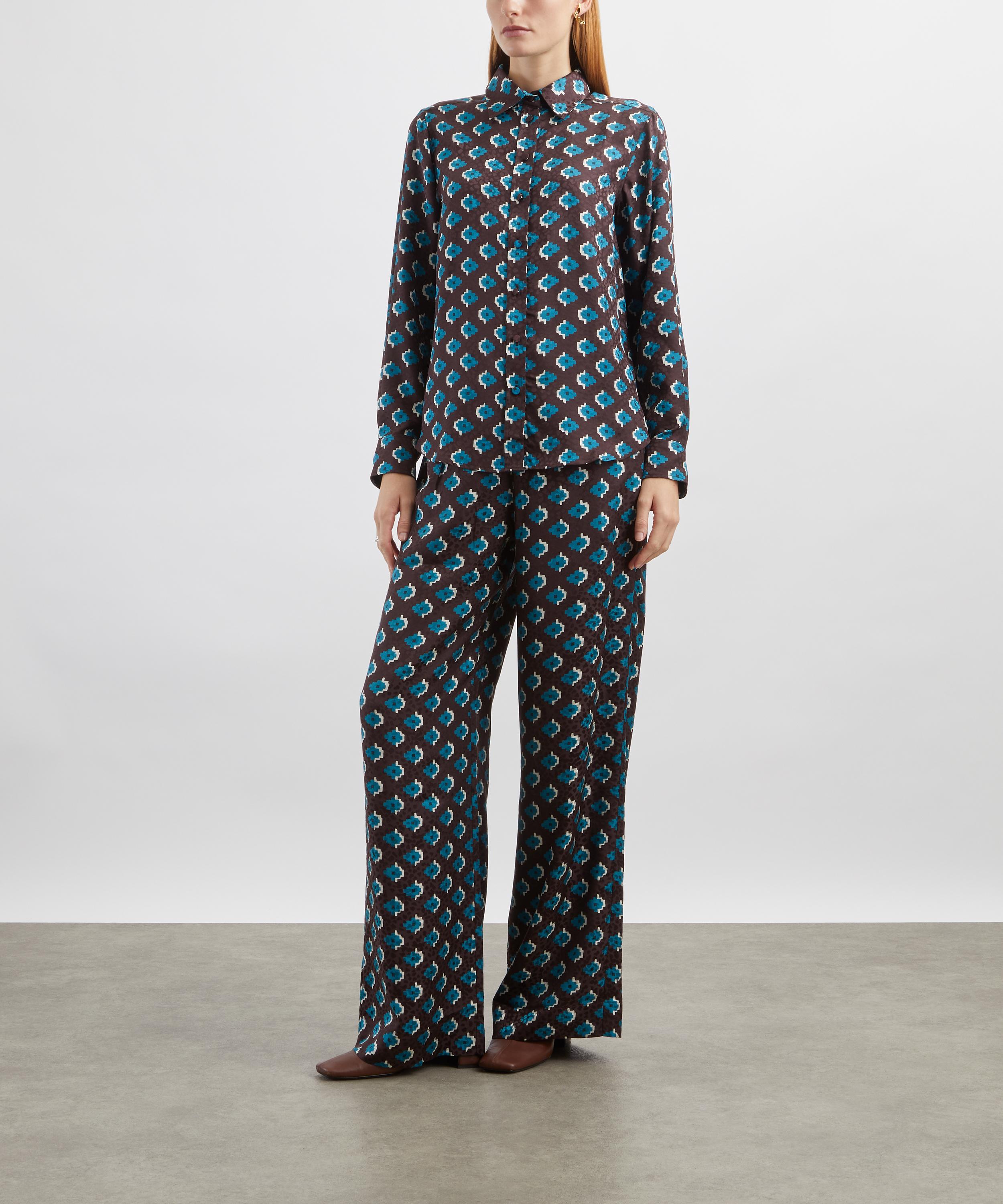 Liberty - Adamas Silk Palazzo Trousers  image number 1
