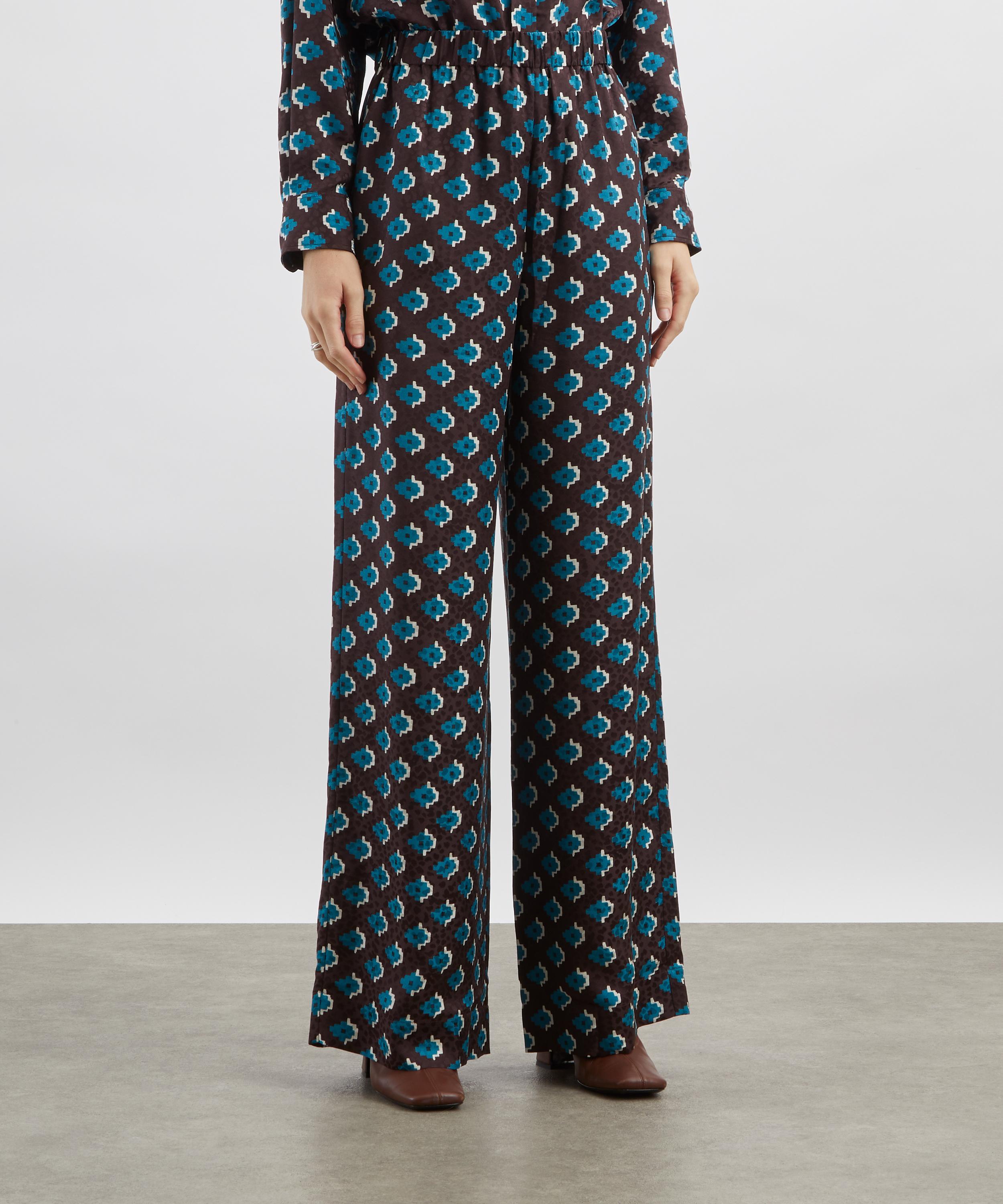 Liberty - Adamas Silk Palazzo Trousers  image number 2