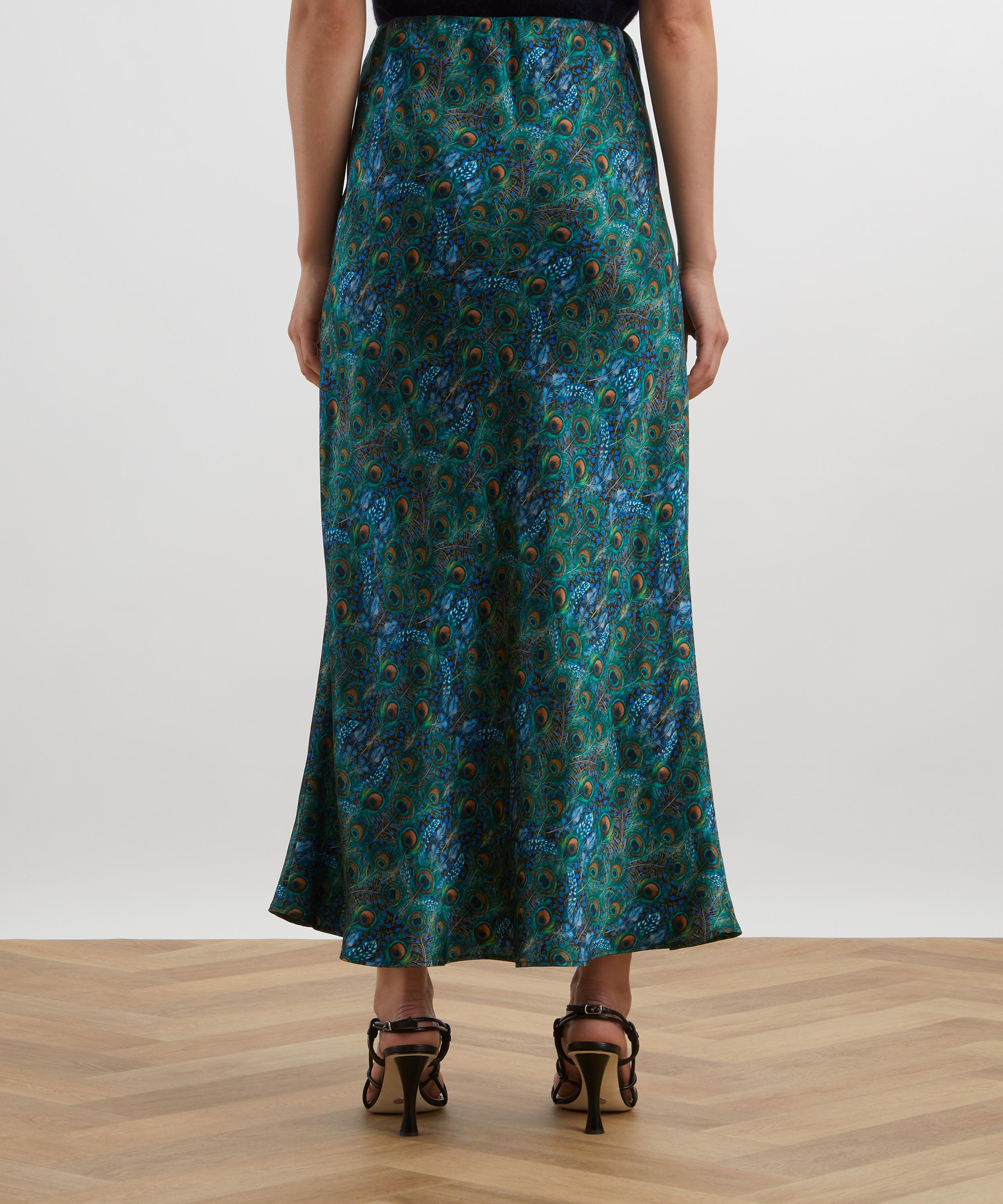 Liberty - Peacock Manor Silk Slip Skirt image number 3