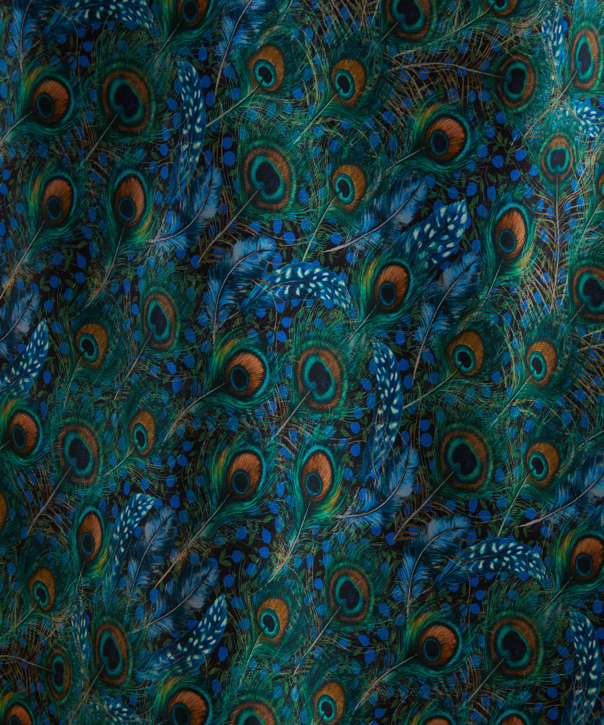 Liberty - Peacock Manor Silk Slip Skirt image number 4