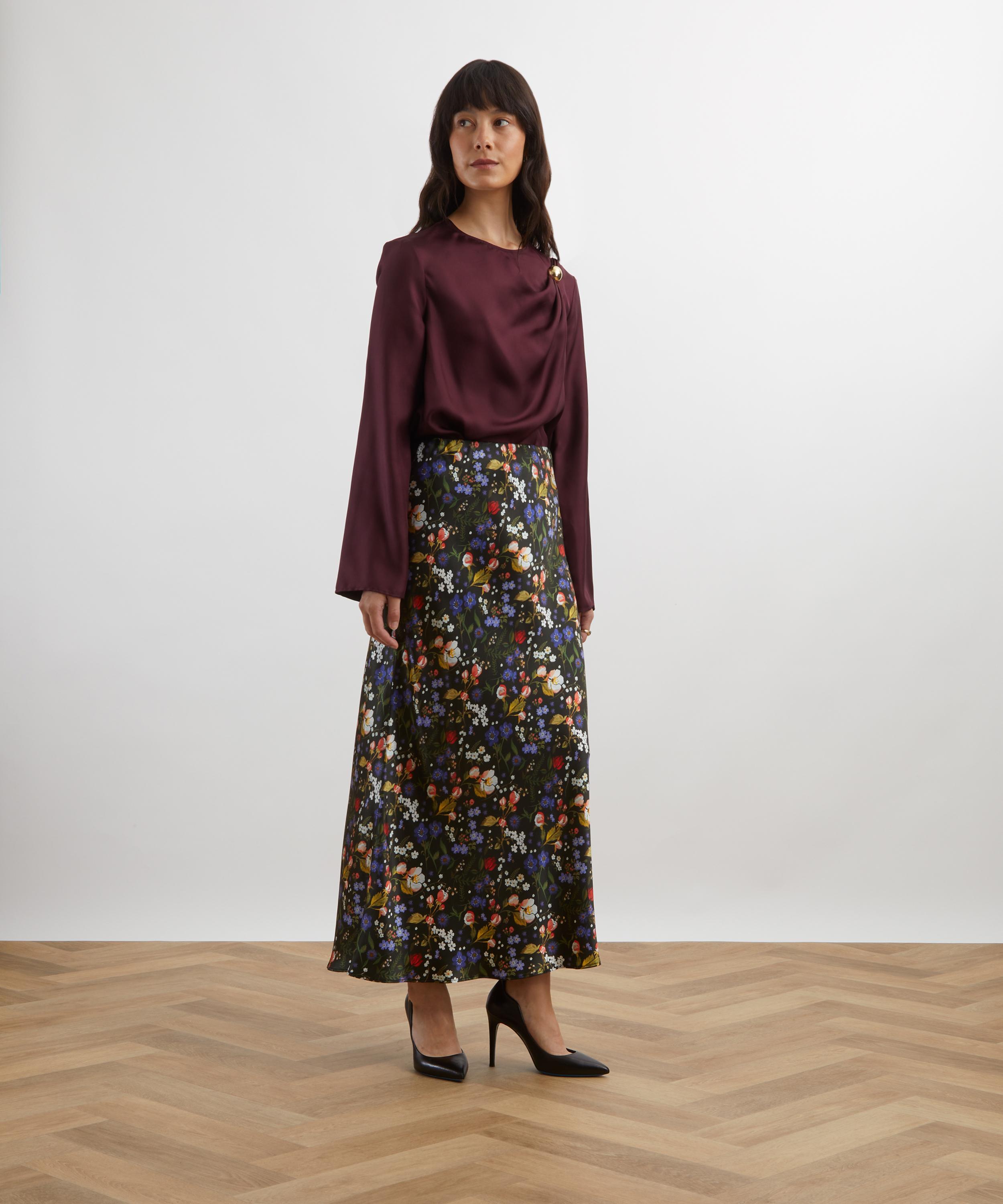Liberty - Heidi Silk Slip Skirt image number 1