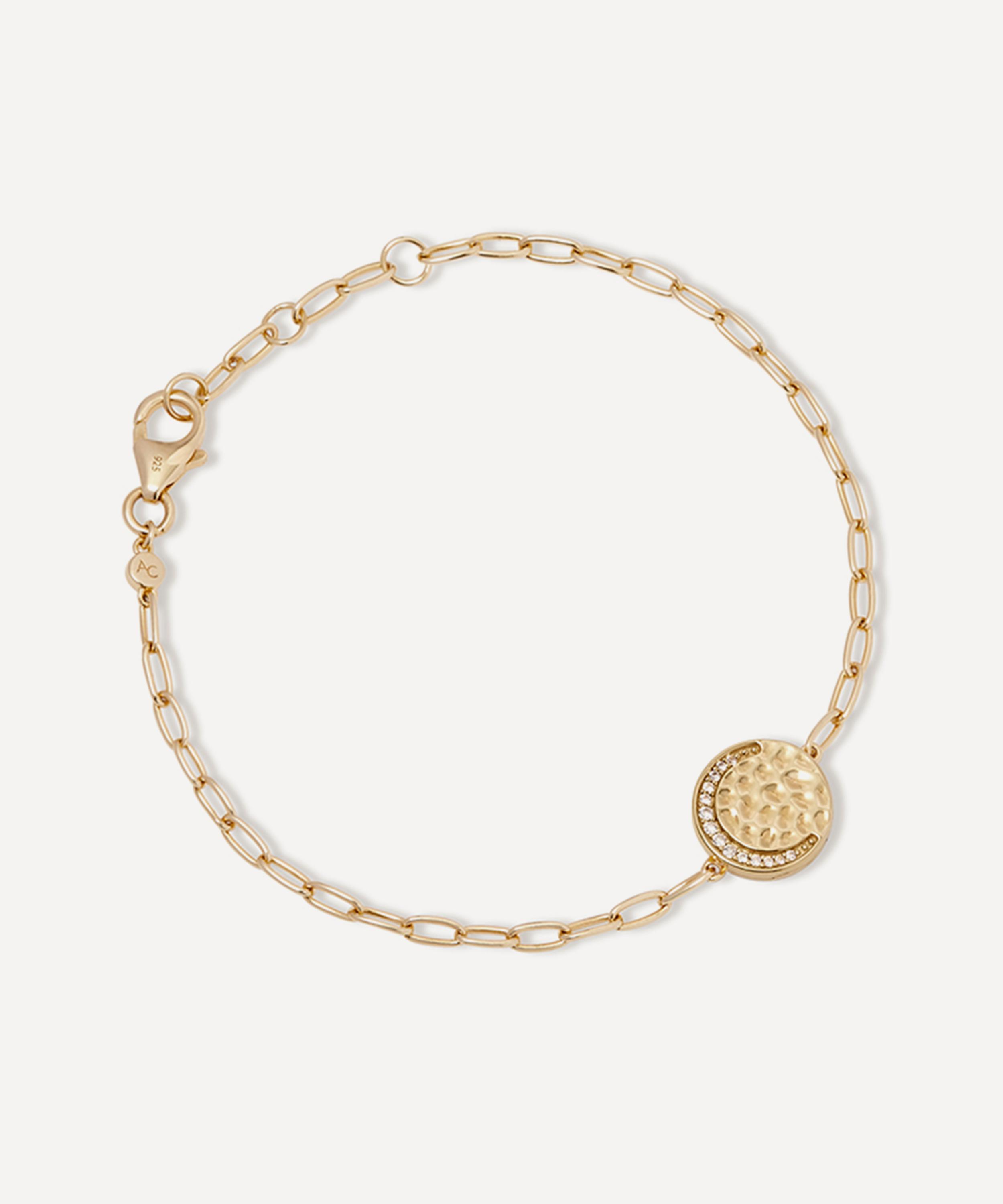 Astley Clarke - 18ct Gold-Plated Vermeil Silver Luna Crescent Locket Bracelet image number 0