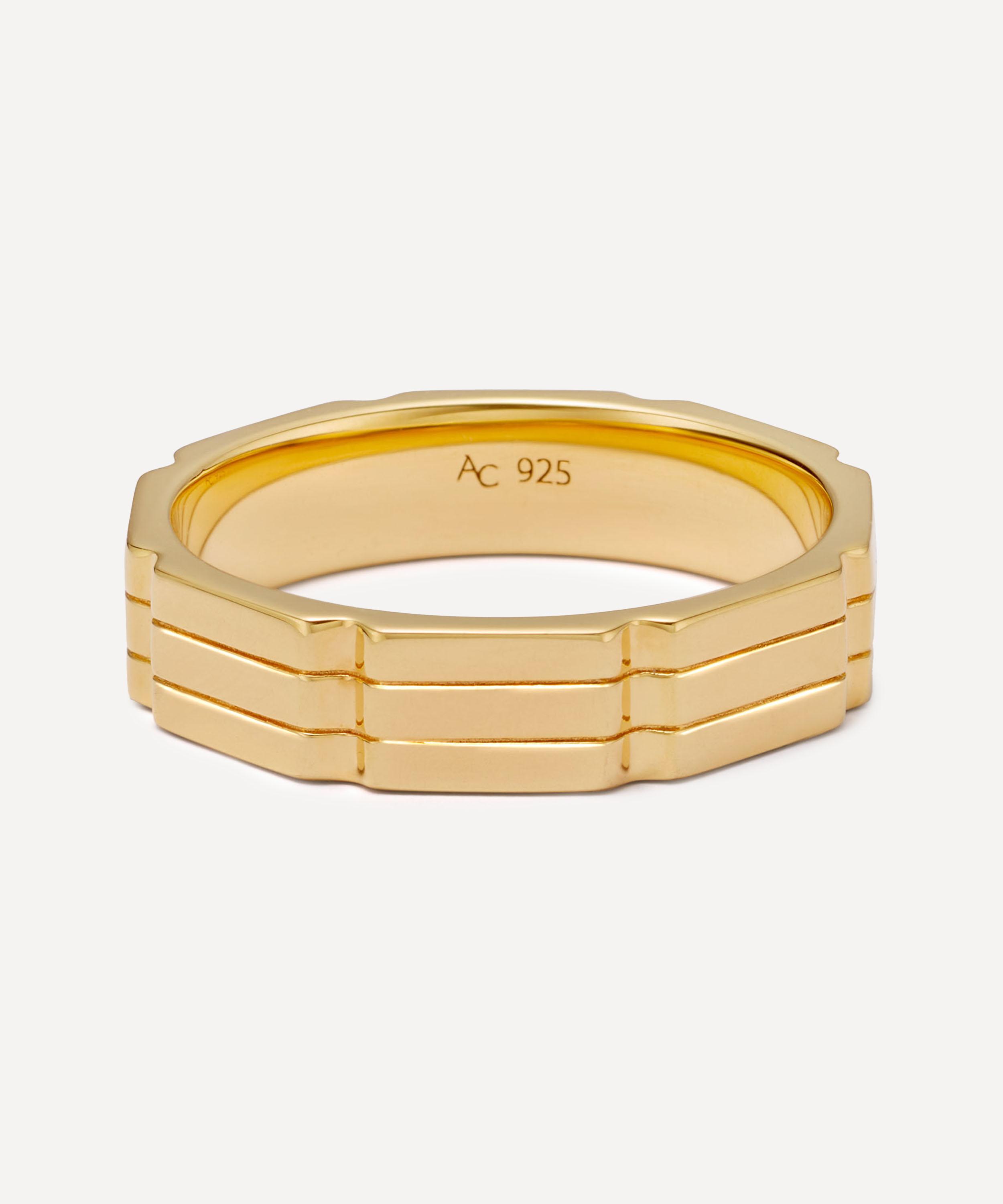 Astley Clarke - 18ct Gold Plated Vermeil Silver Aubar Bold Ring image number 0