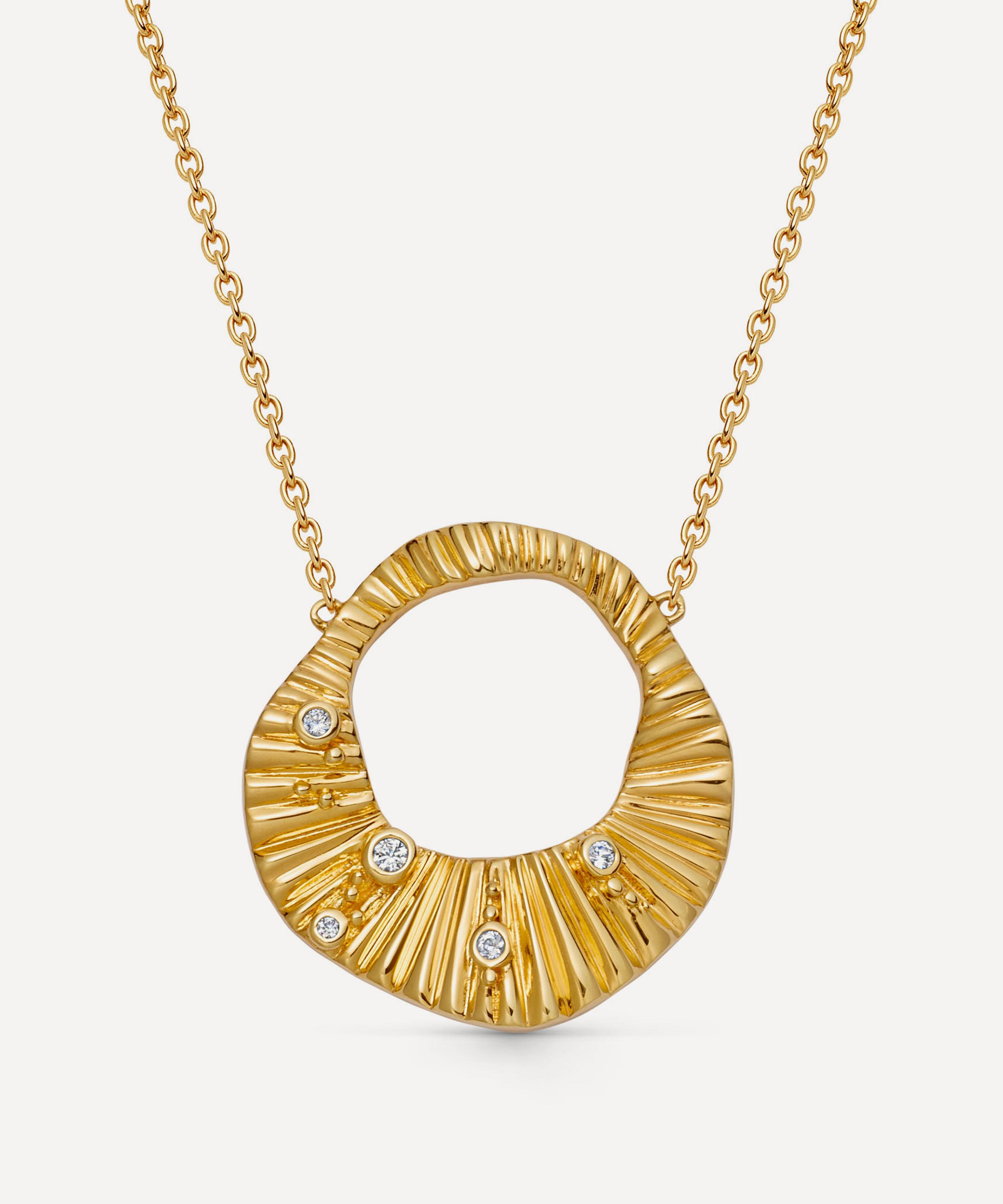 Astley Clarke - 18ct Gold-Plated Vermeil Silver Raye Pendant Necklace image number 0