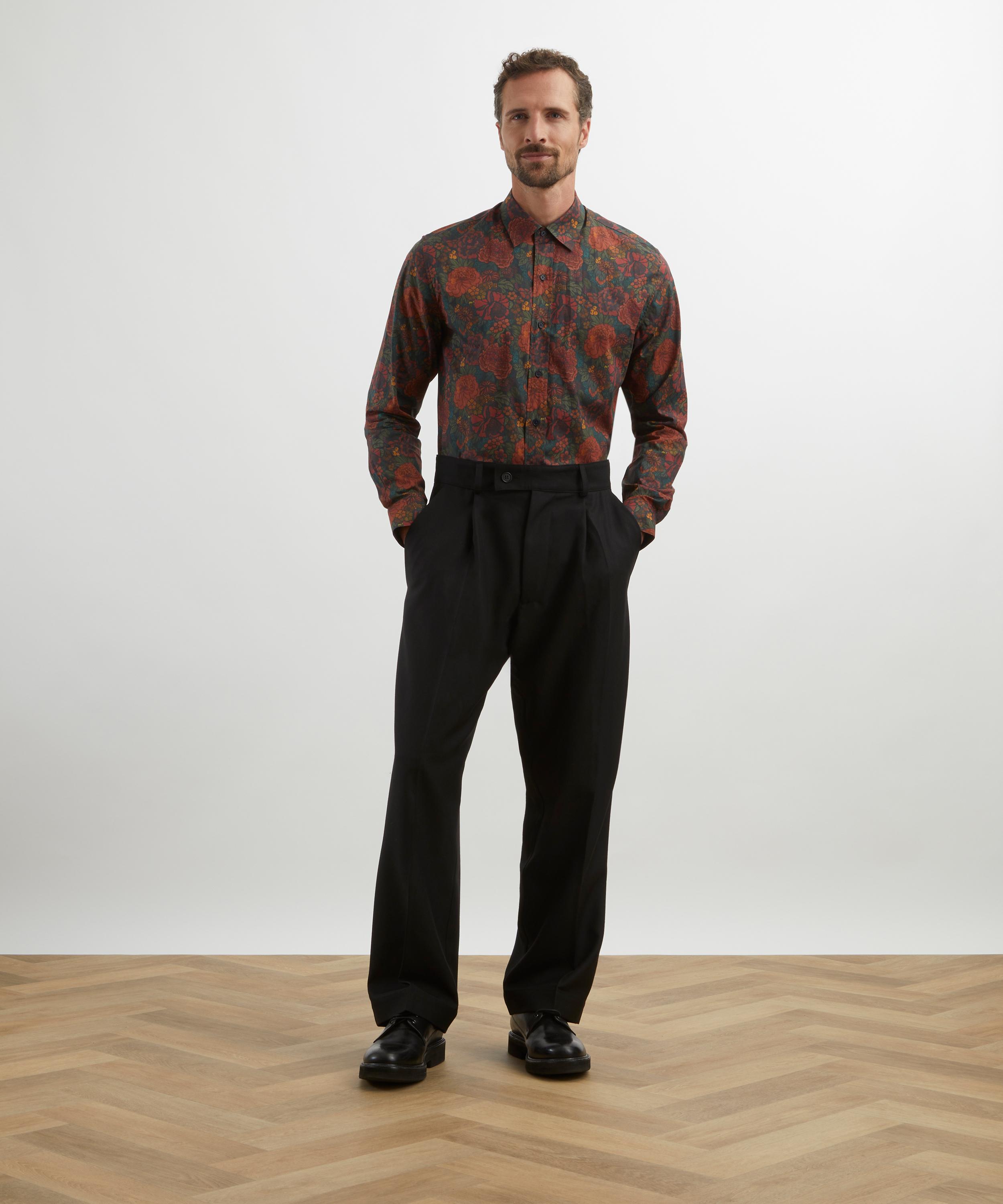 Liberty - Classic Fit Tana Lawn™ Cotton Shirt in Heritage Garden image number 0