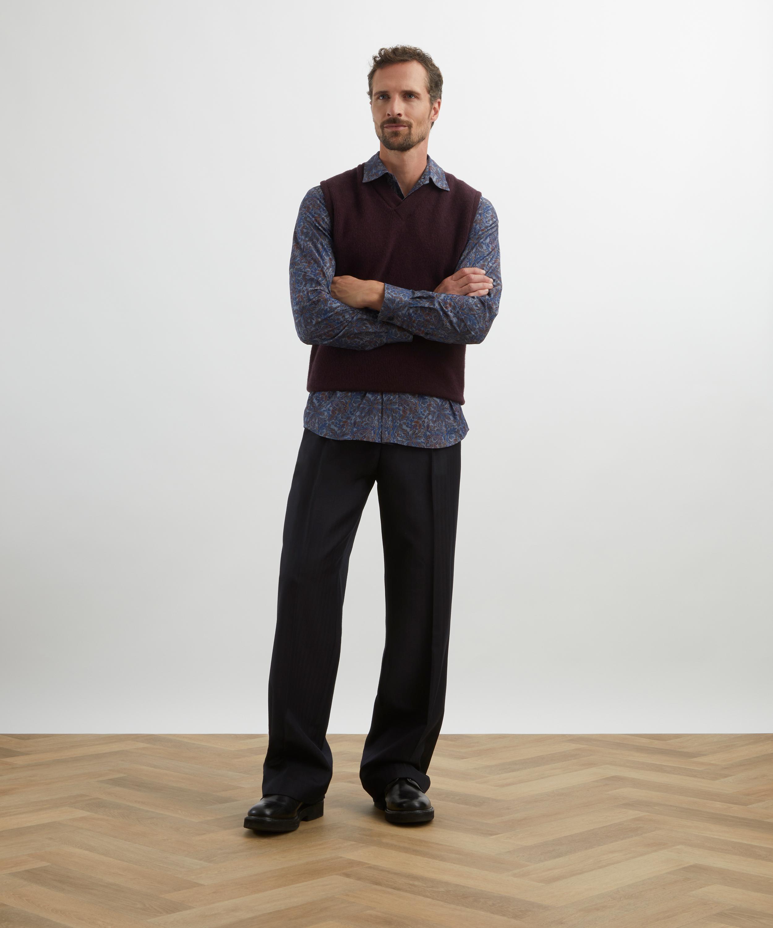 Liberty - Classic Fit Tana Lawn™ Cotton Shirt in Faraway Palm image number 0