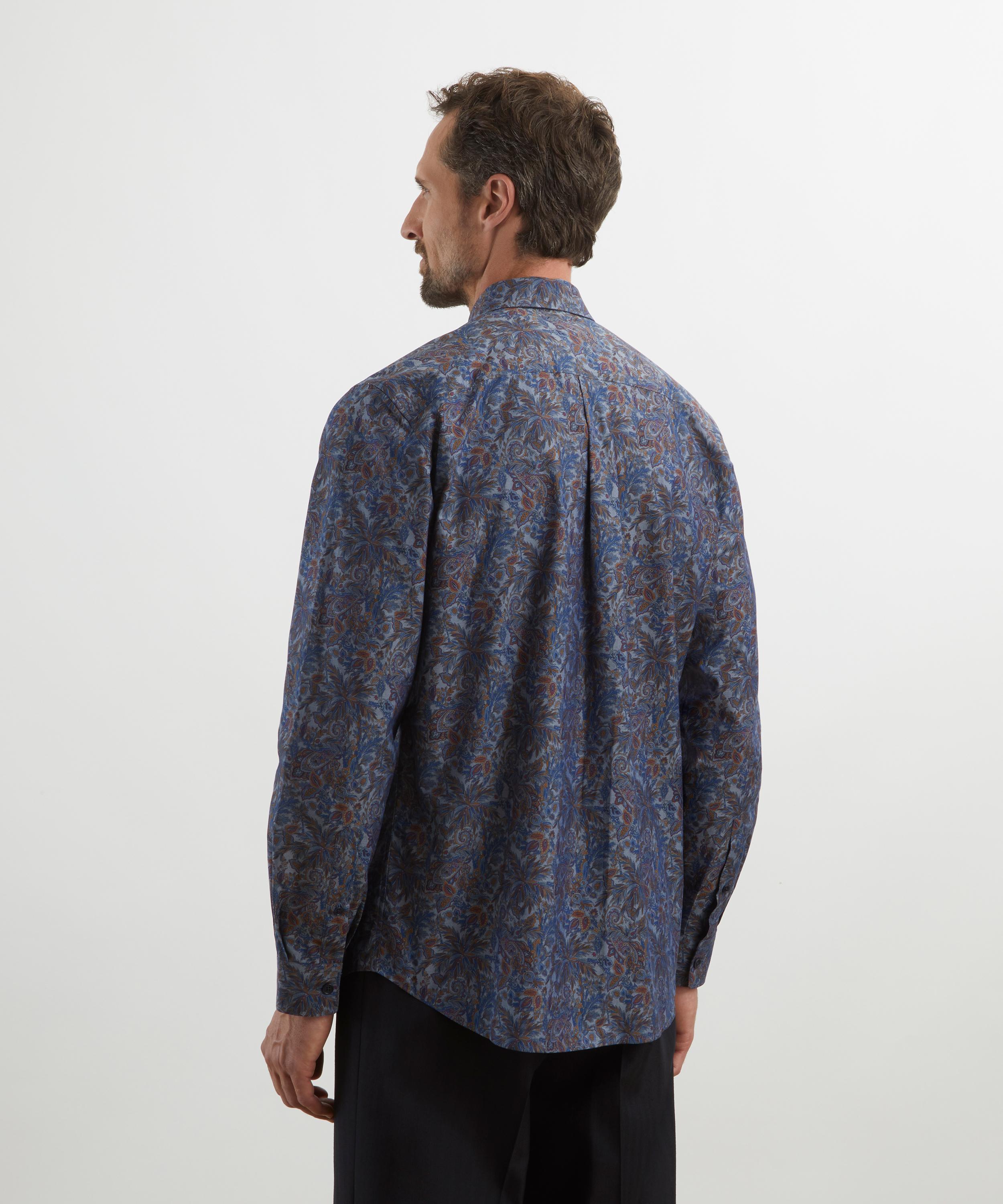 Liberty - Classic Fit Tana Lawn™ Cotton Shirt in Faraway Palm image number 3