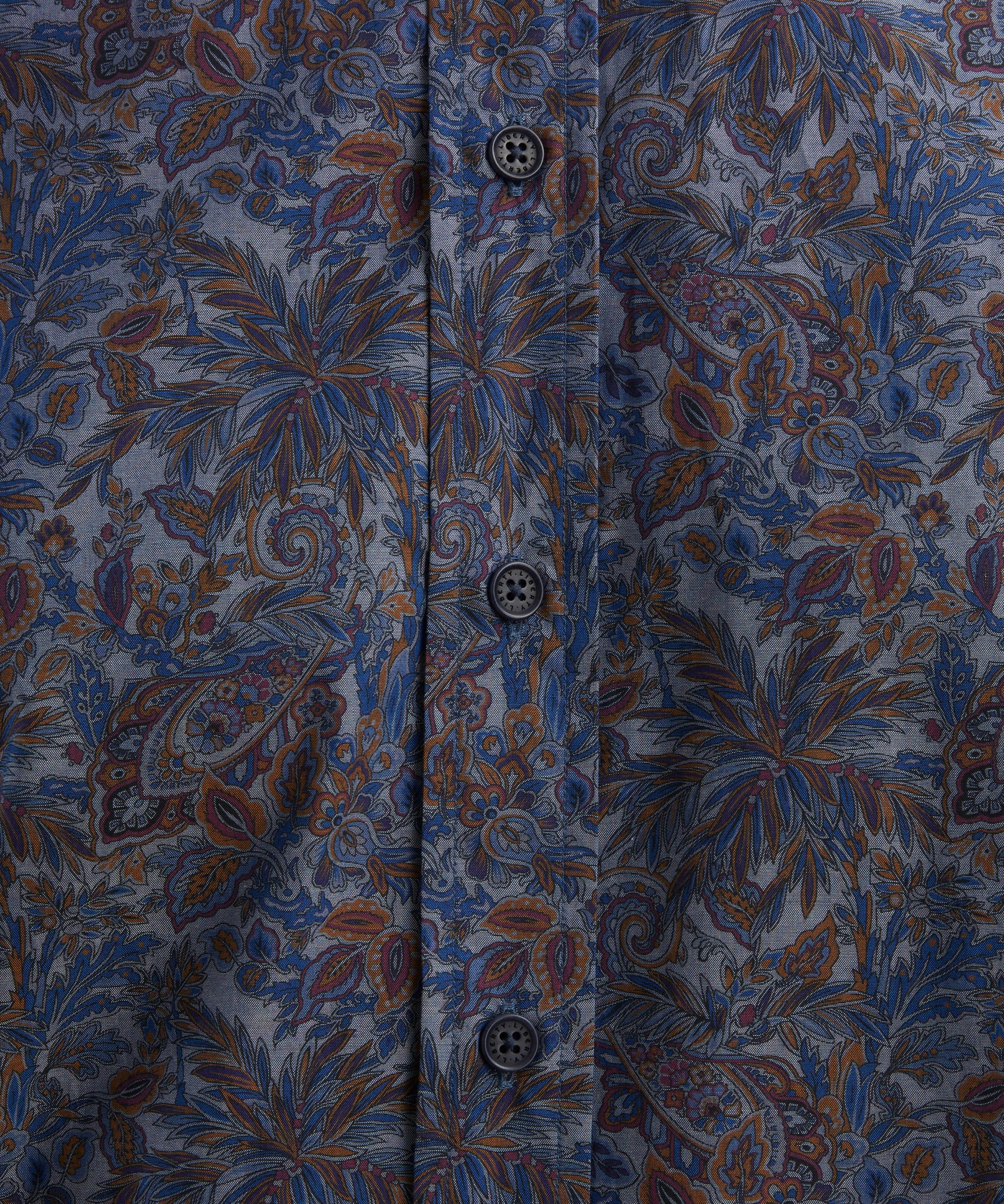 Liberty - Classic Fit Tana Lawn™ Cotton Shirt in Faraway Palm image number 1