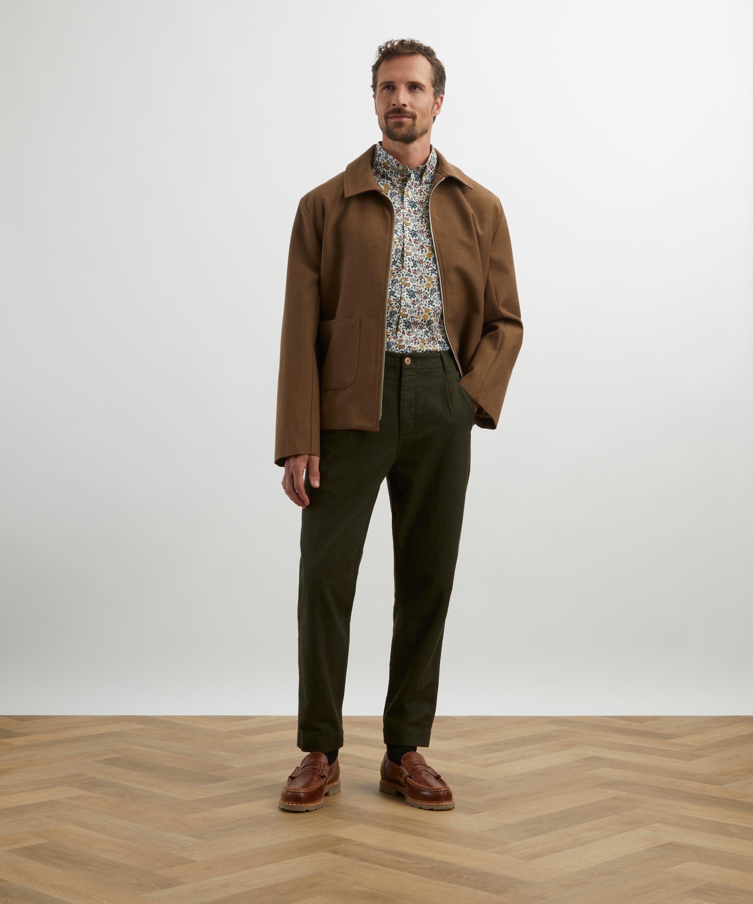 Liberty - Button-Down Regular Fit Cotton Shirt in Annabella image number 1