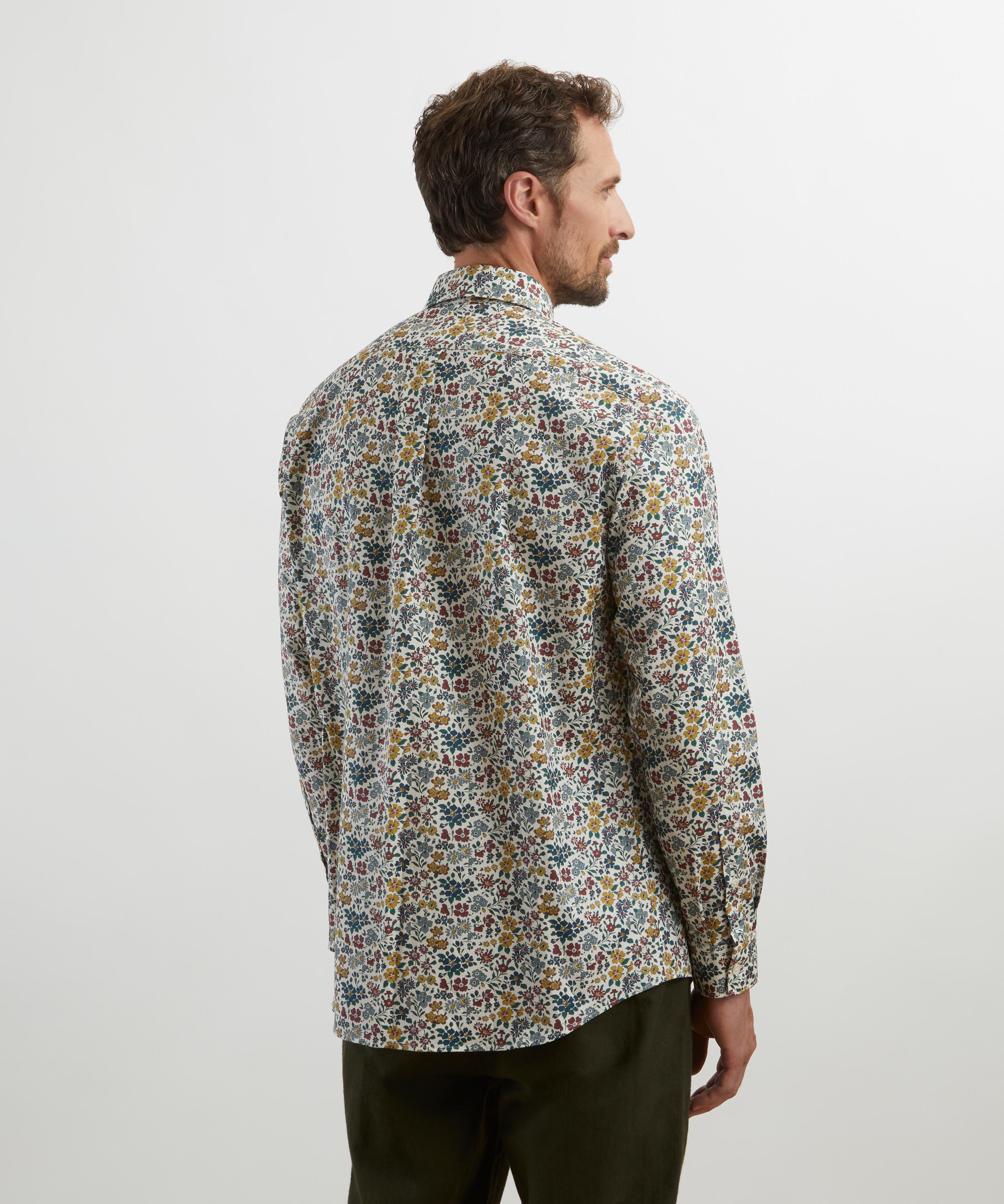 Liberty - Button-Down Regular Fit Cotton Shirt in Annabella image number 3